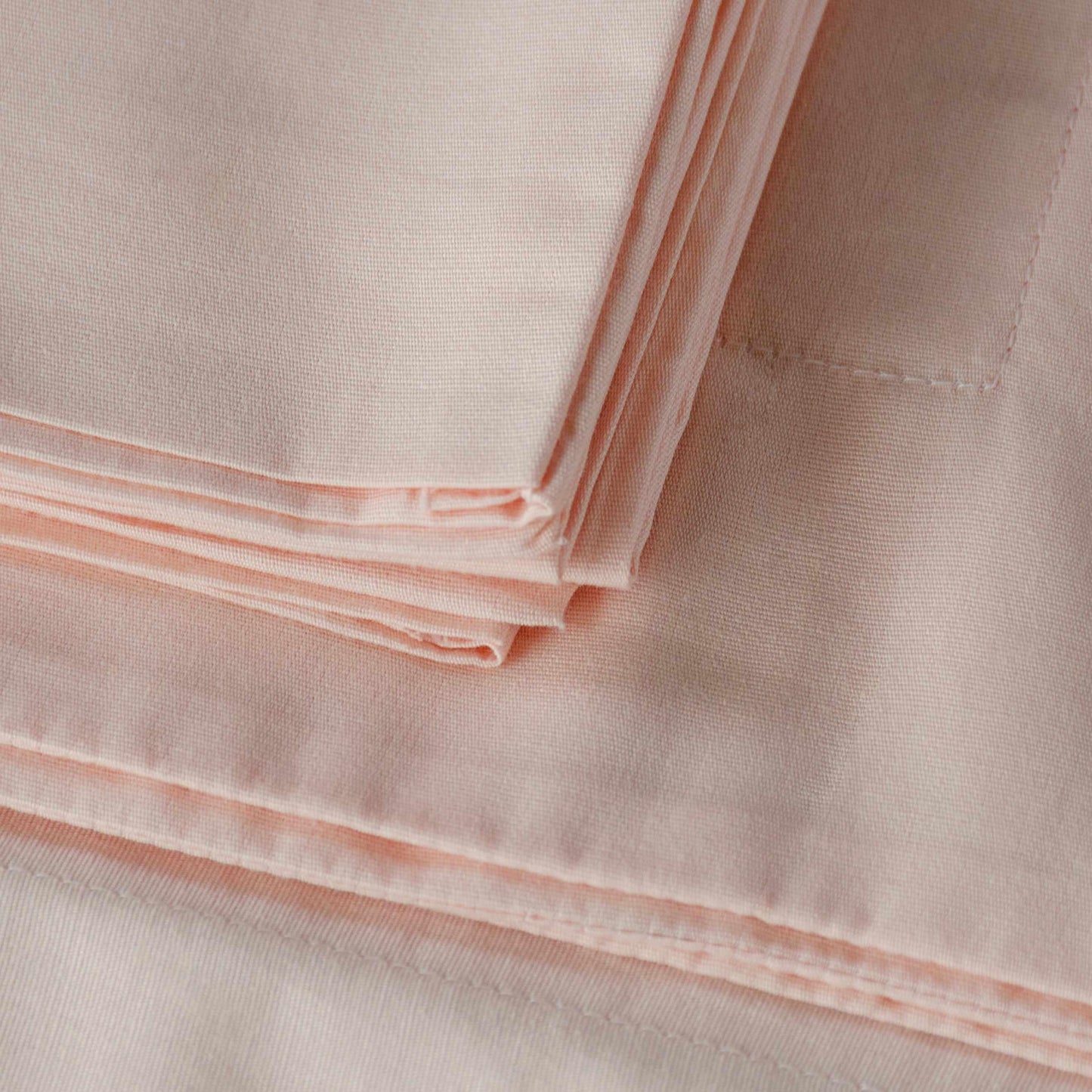 Solid Essentials Cotton Blend 2-Piece Pillowcase Set - Peach