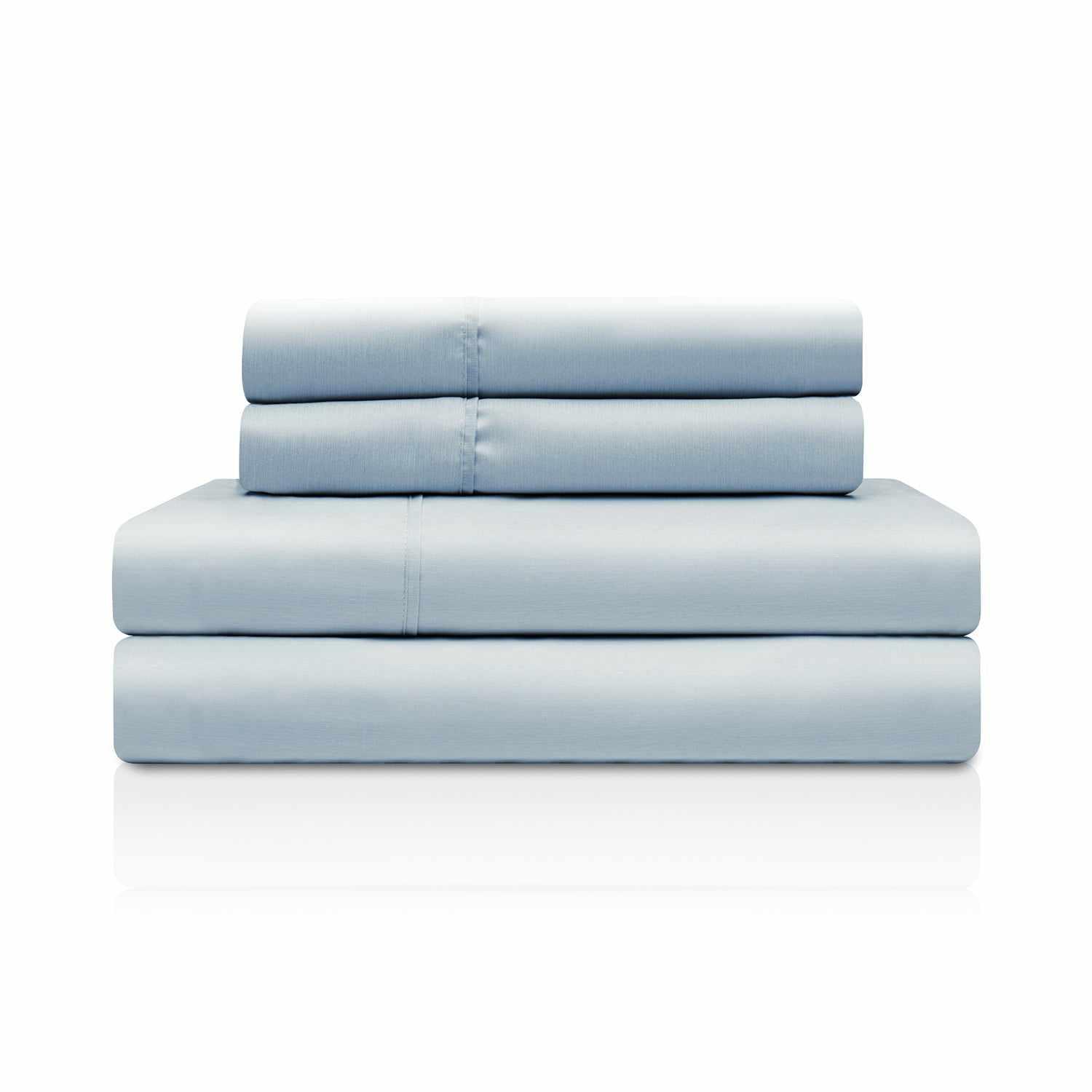 Superior Solid Rayon From Bamboo and Microfiber Blend Sheet Set - Light Blue