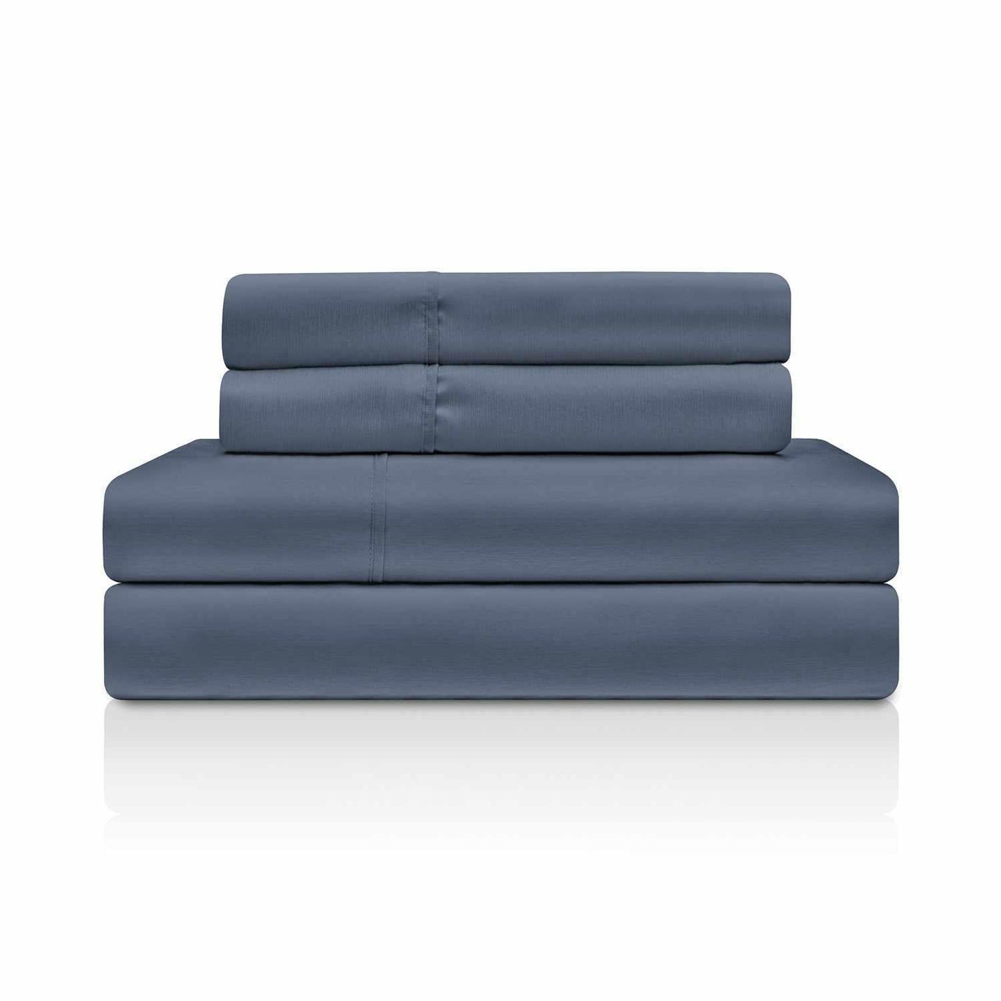 Superior Solid Rayon From Bamboo and Microfiber Blend Sheet Set - Navy Blue