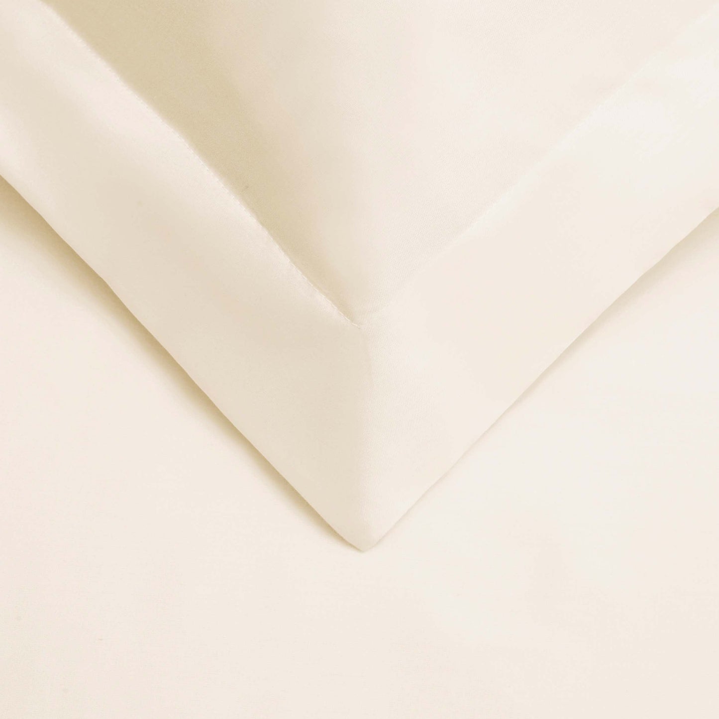 300 Thread Count Solid or Floral Cotton All-Season Duvet Cover Set - Ivory