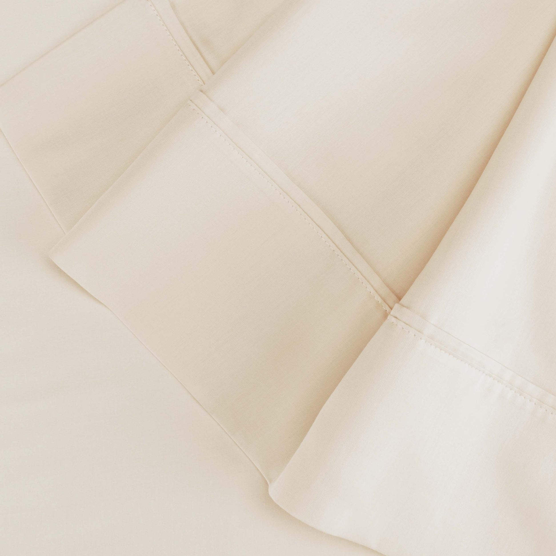 300 Thread Count Cotton Vintage Solid Or Floral Bellflower Sheet Set - Ivory
