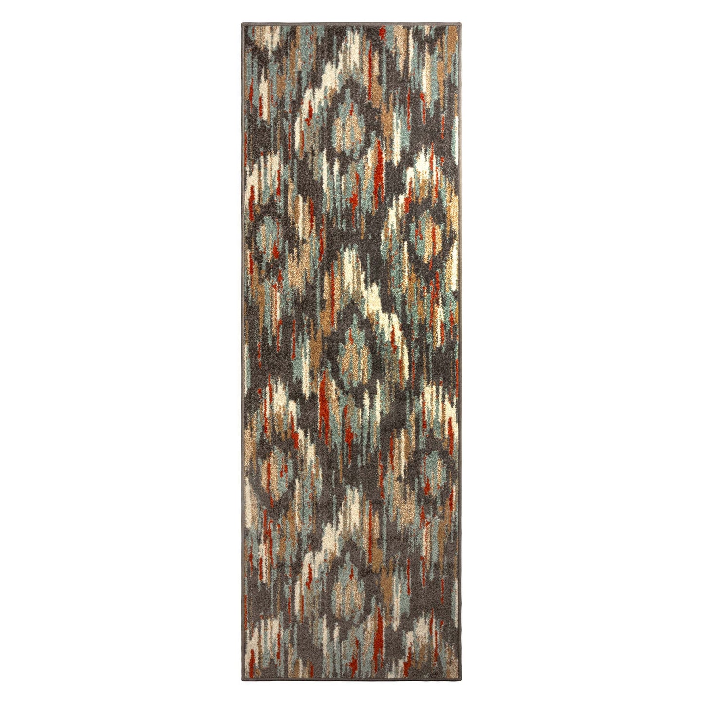 Superior Solitaire Modern Abstract Diamond Motif Indoor Area Rug - Gray