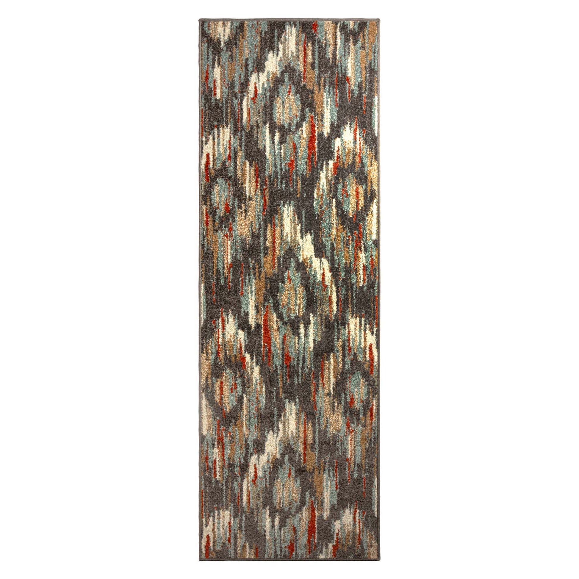 Superior Solitaire Modern Abstract Diamond Motif Indoor Area Rug - Gray