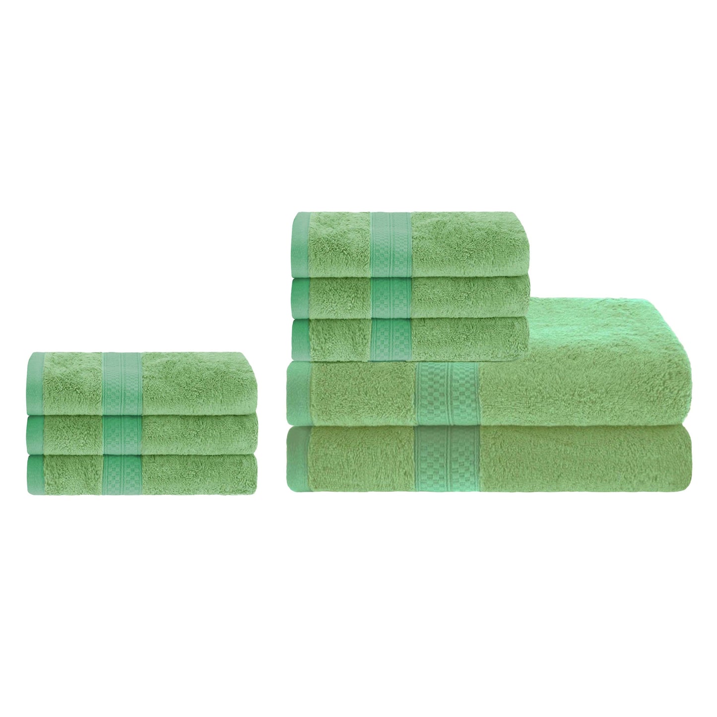 Ultra-Soft Rayon from Bamboo Cotton Blend Bath and Hand Towel Set