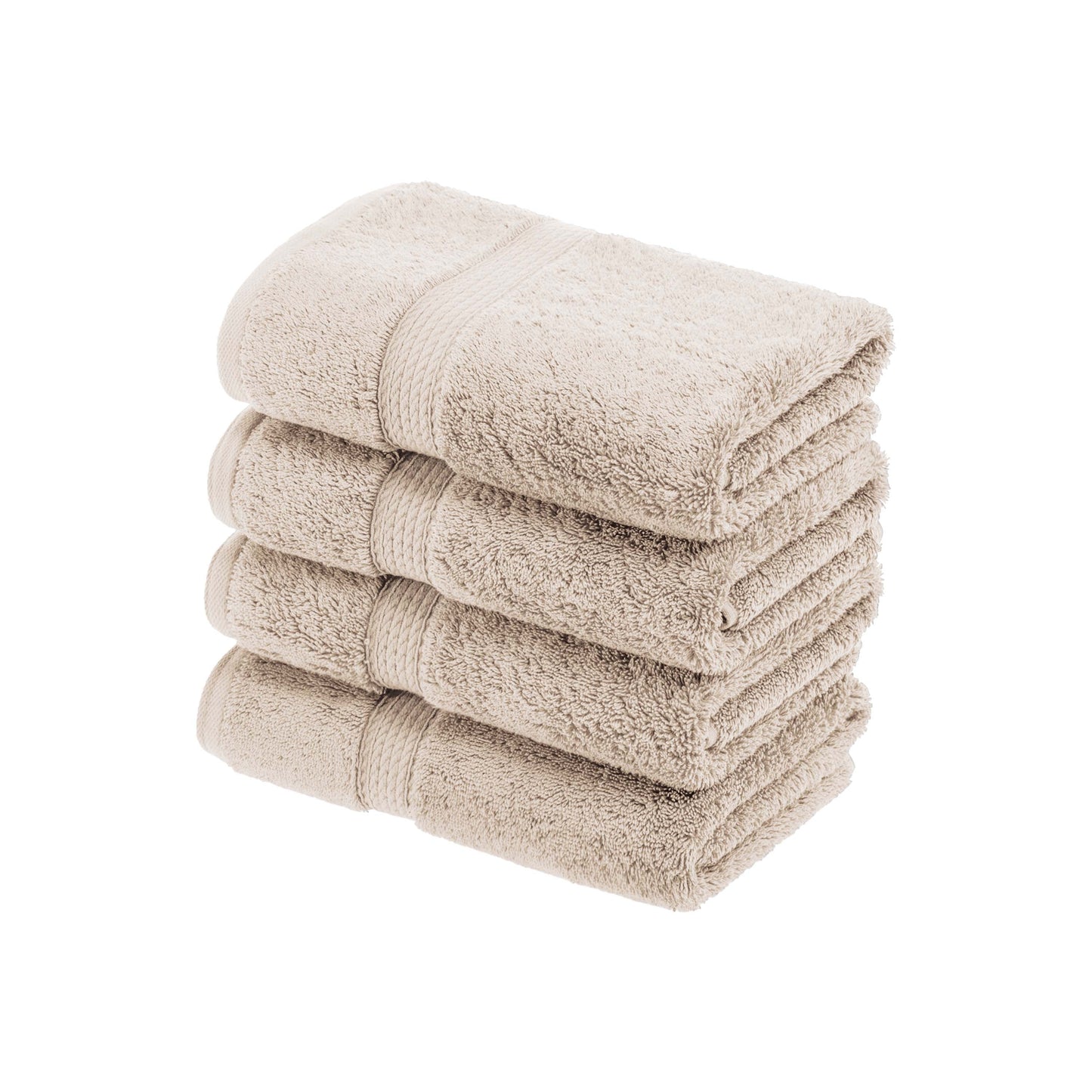 Madison Egyptian Cotton Pile Plush Heavyweight Hand Towel Set of 4