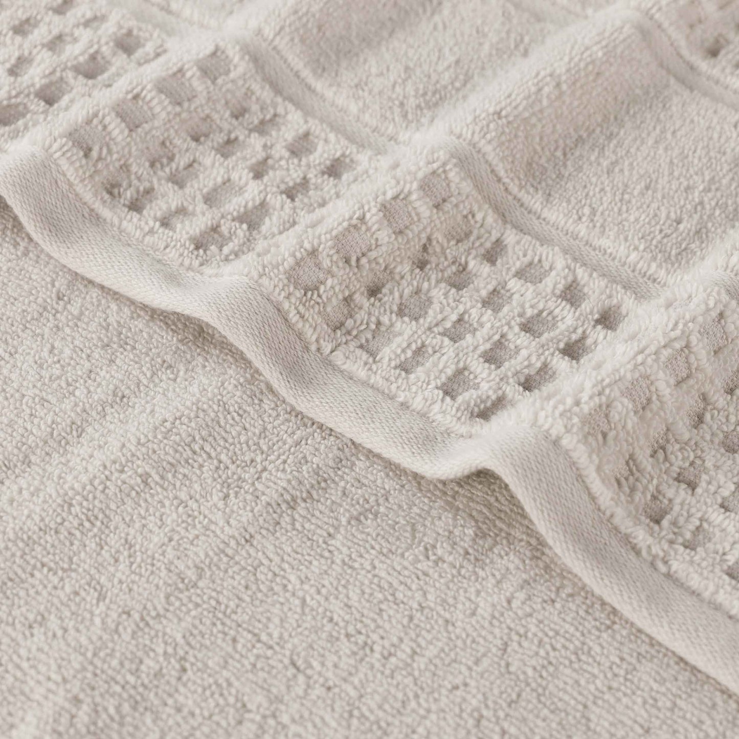 Napa Zero Twist Cotton Solid Waffle Honeycomb 8 Piece Towel Set