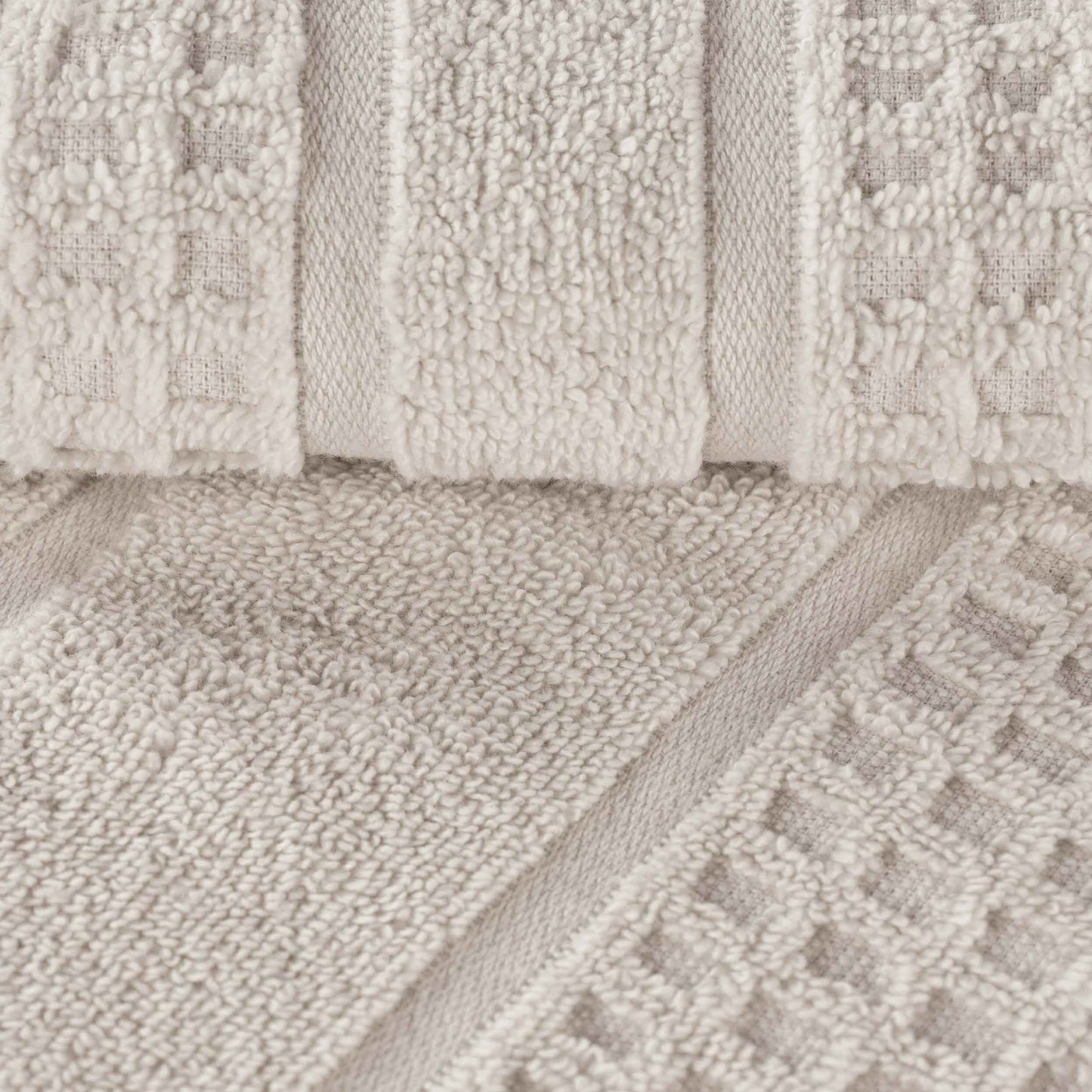 Napa Zero Twist Cotton Solid Waffle Honeycomb 9 Piece Towel Set