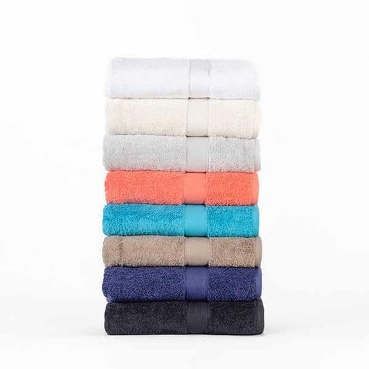 Organic Cotton Plush Solid Assorted 12 Piece Towel Set - White