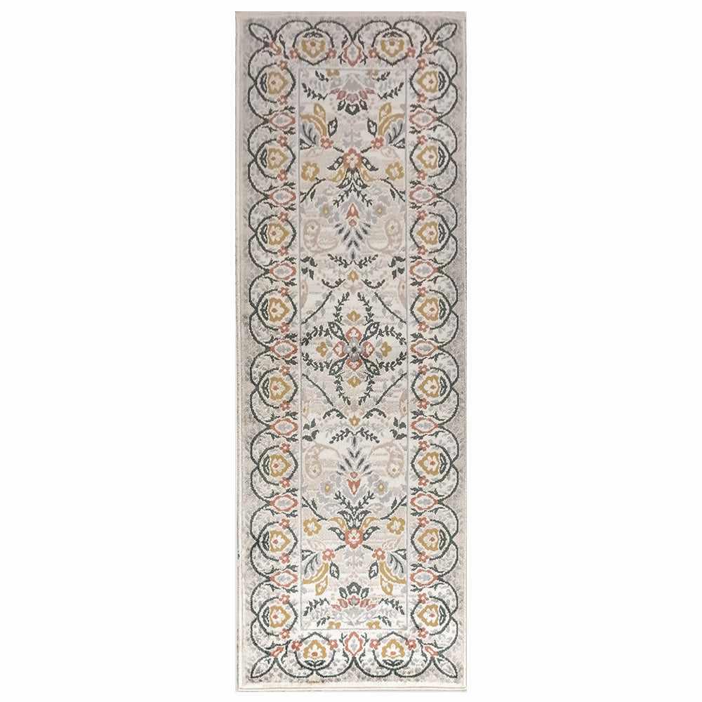 Jacinda Floral Paisley Indoor Rustic Area Rug - Tan