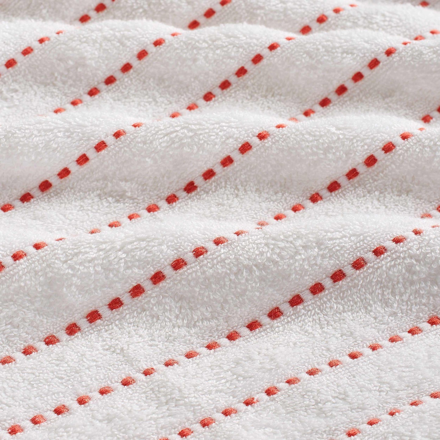 Traditional Organic Wave 650 GSM 16- Pieces Towel Set - Coral
