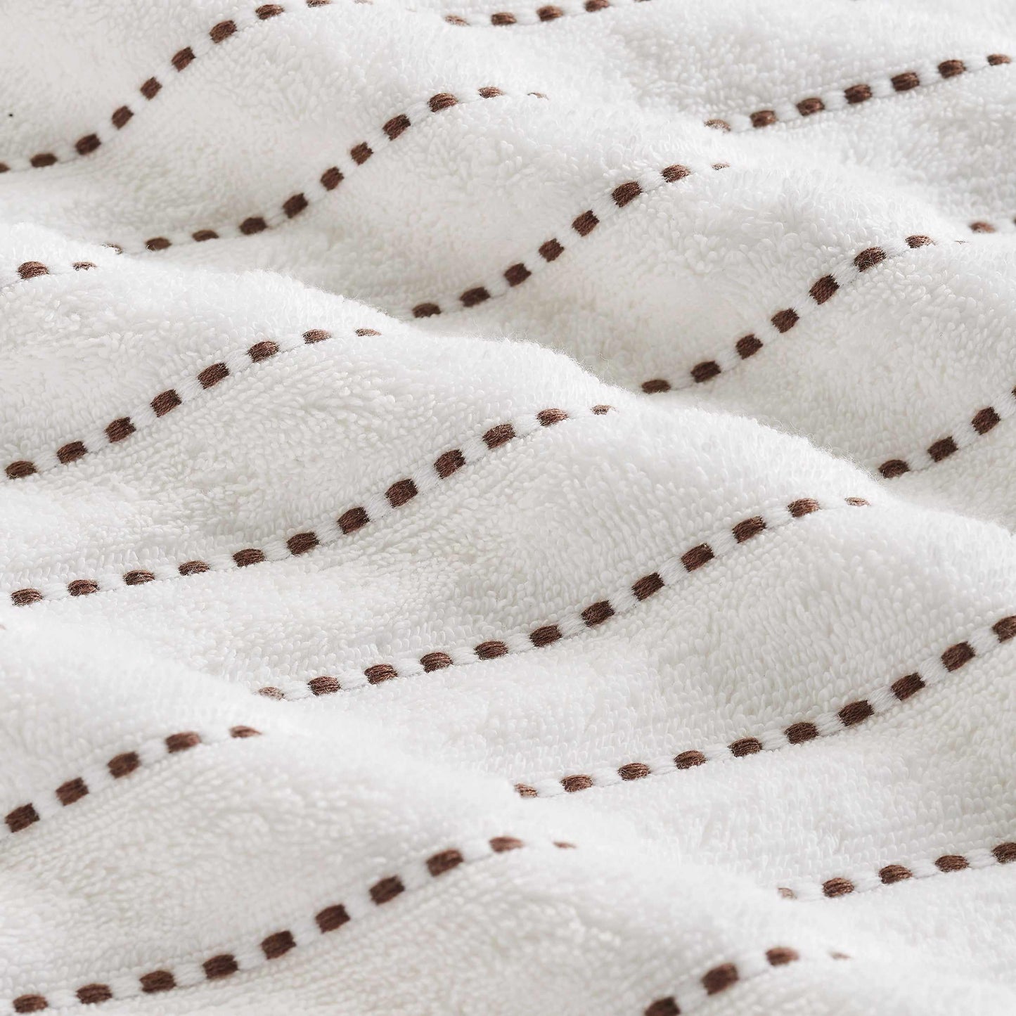 Traditional Organic Wave 650 GSM 16- Pieces Towel Set - Taupe