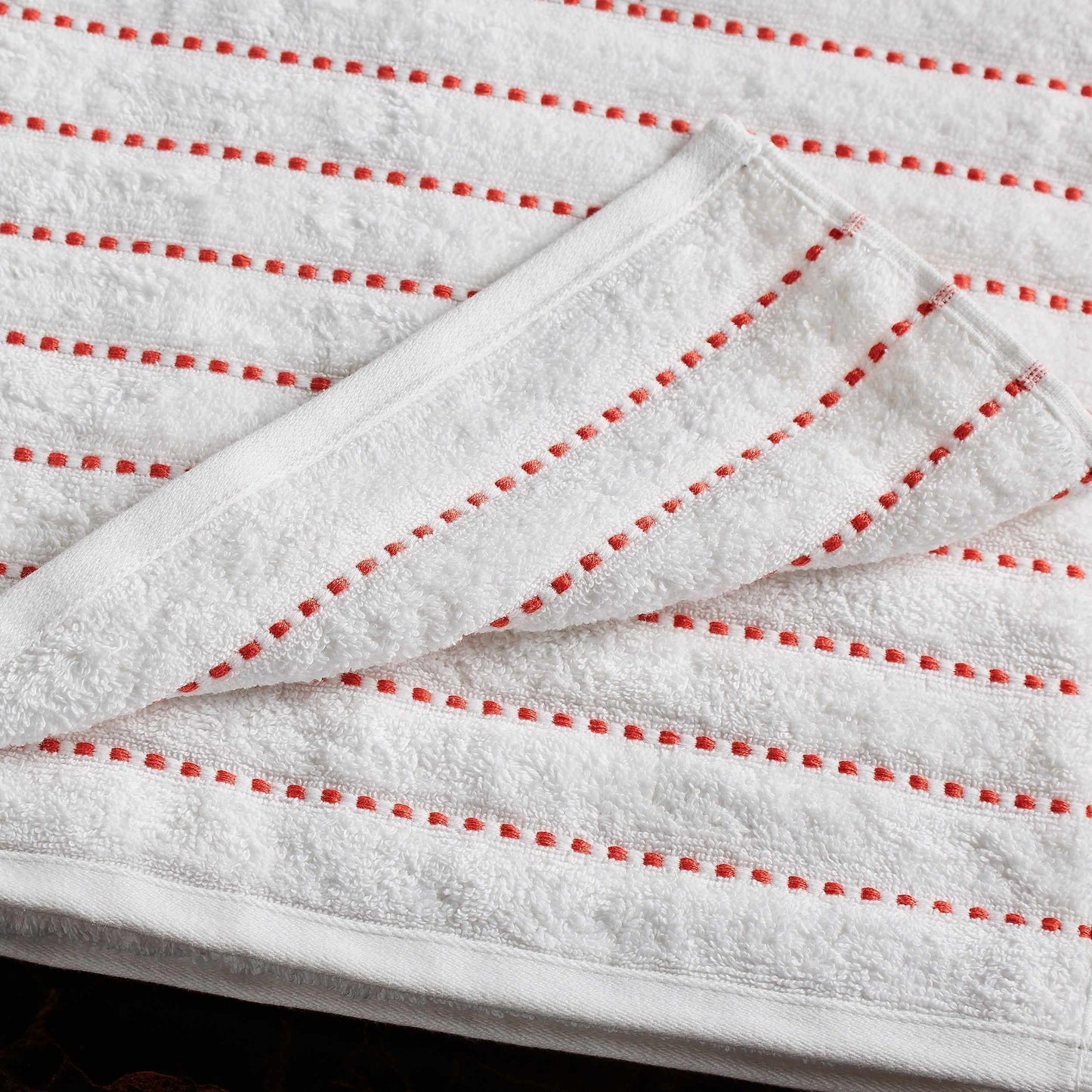 Traditional Organic Wave 650 GSM 16- Pieces Towel Set - Coral