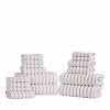 Traditional Organic Wave 650 GSM 16- Pieces Towel Set - Coral