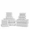Traditional Organic Wave 650 GSM 16- Pieces Towel Set - Taupe