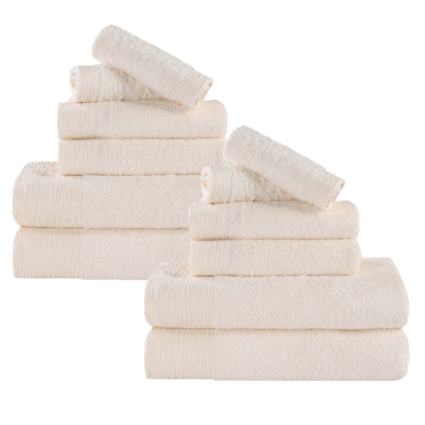 Rayon from Bamboo Eco-Friendly Fluffy Soft Solid - Ivory
