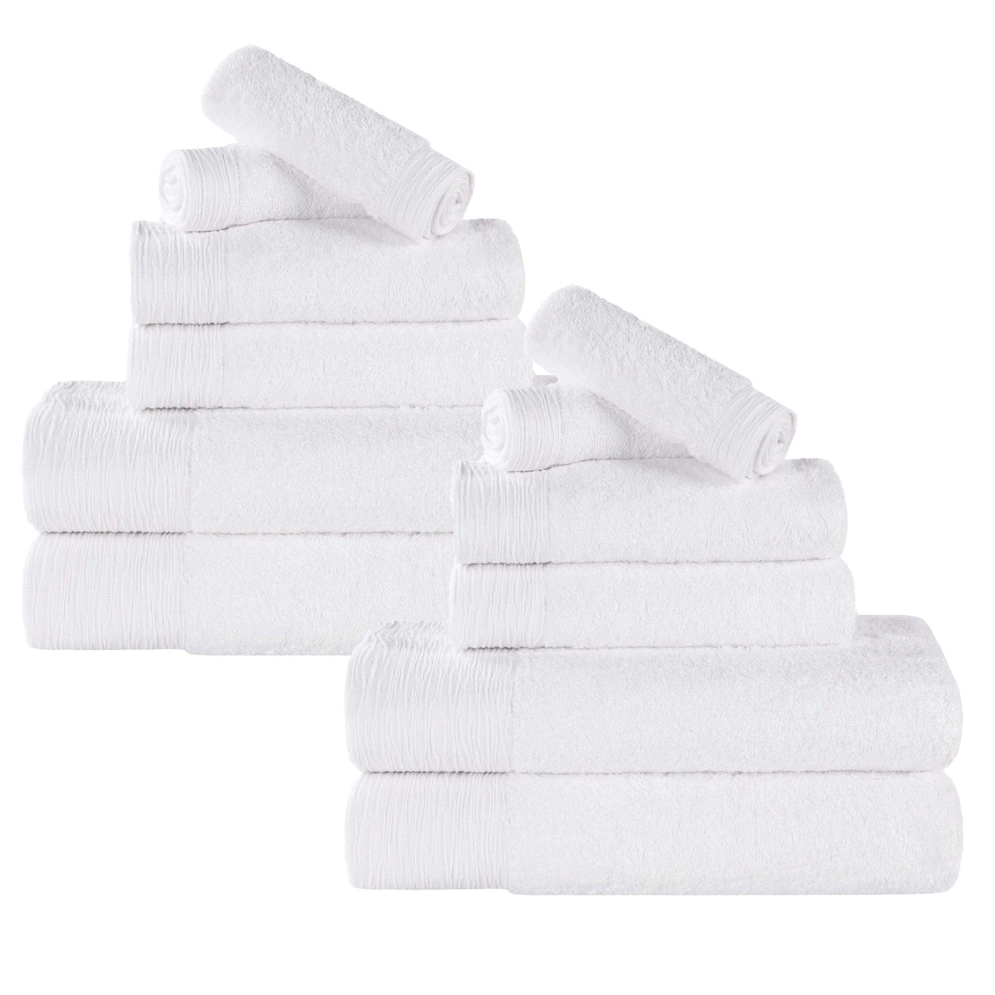 Rayon from Bamboo Eco-Friendly Fluffy Soft Solid - White