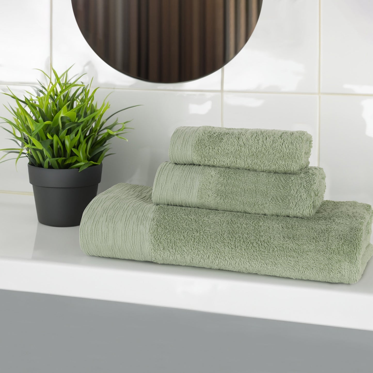 Rayon from Bamboo Eco-Friendly Fluffy Soft Solid - Green