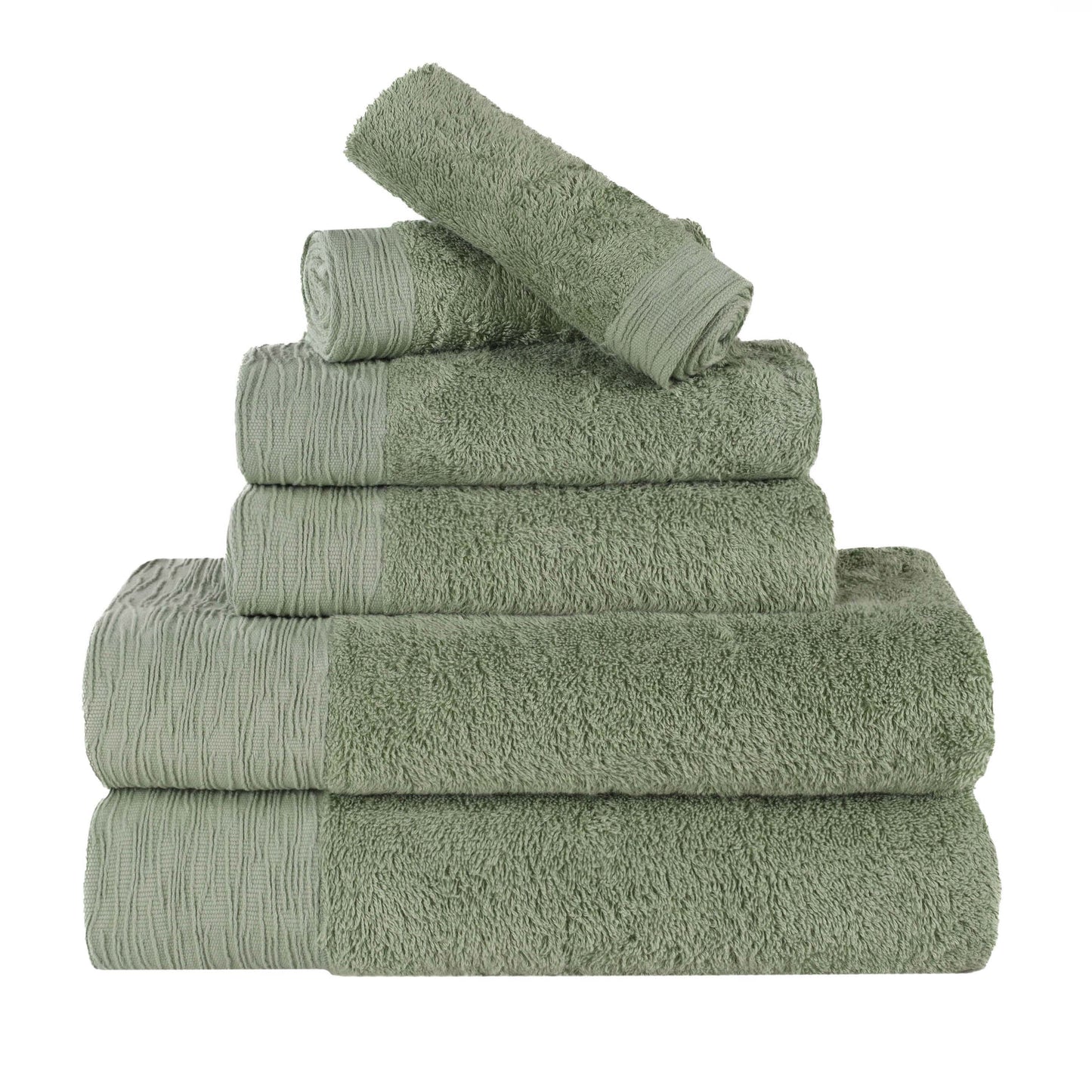 Rayon from Bamboo Eco-Friendly Fluffy Soft Solid - Green
