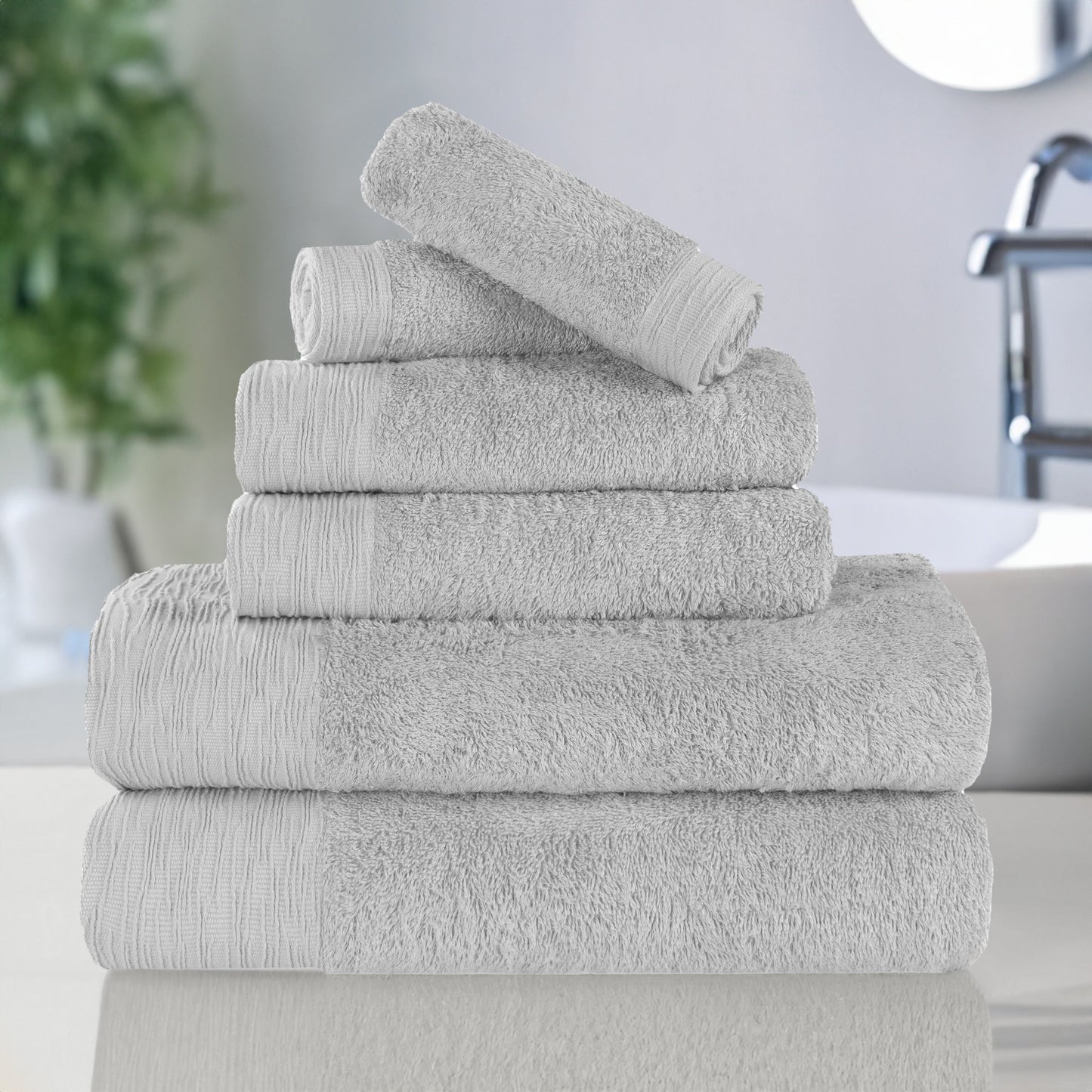 Rayon from Bamboo Eco-Friendly Fluffy Soft Solid - Platinum