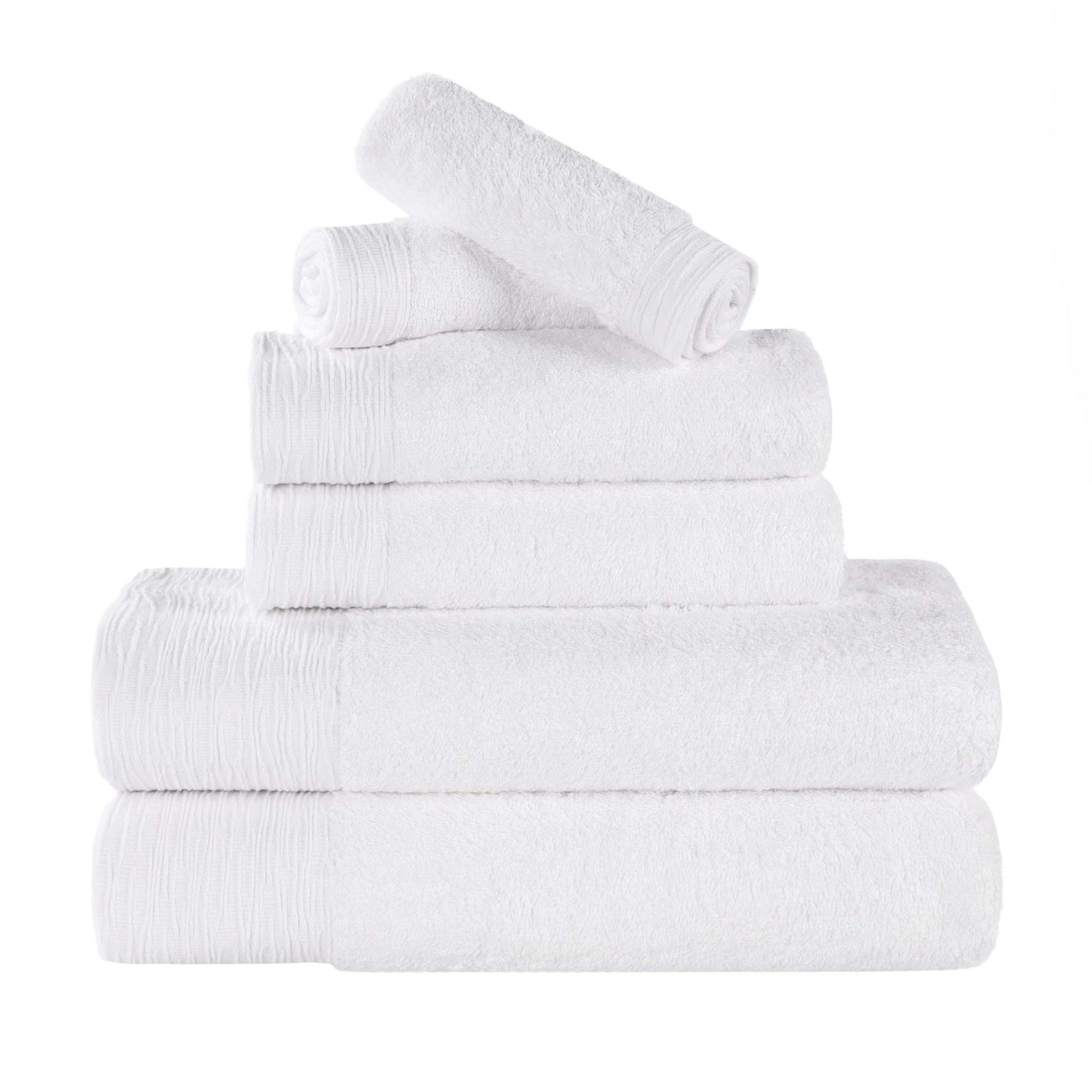 Rayon from Bamboo Eco-Friendly Fluffy Soft Solid - White