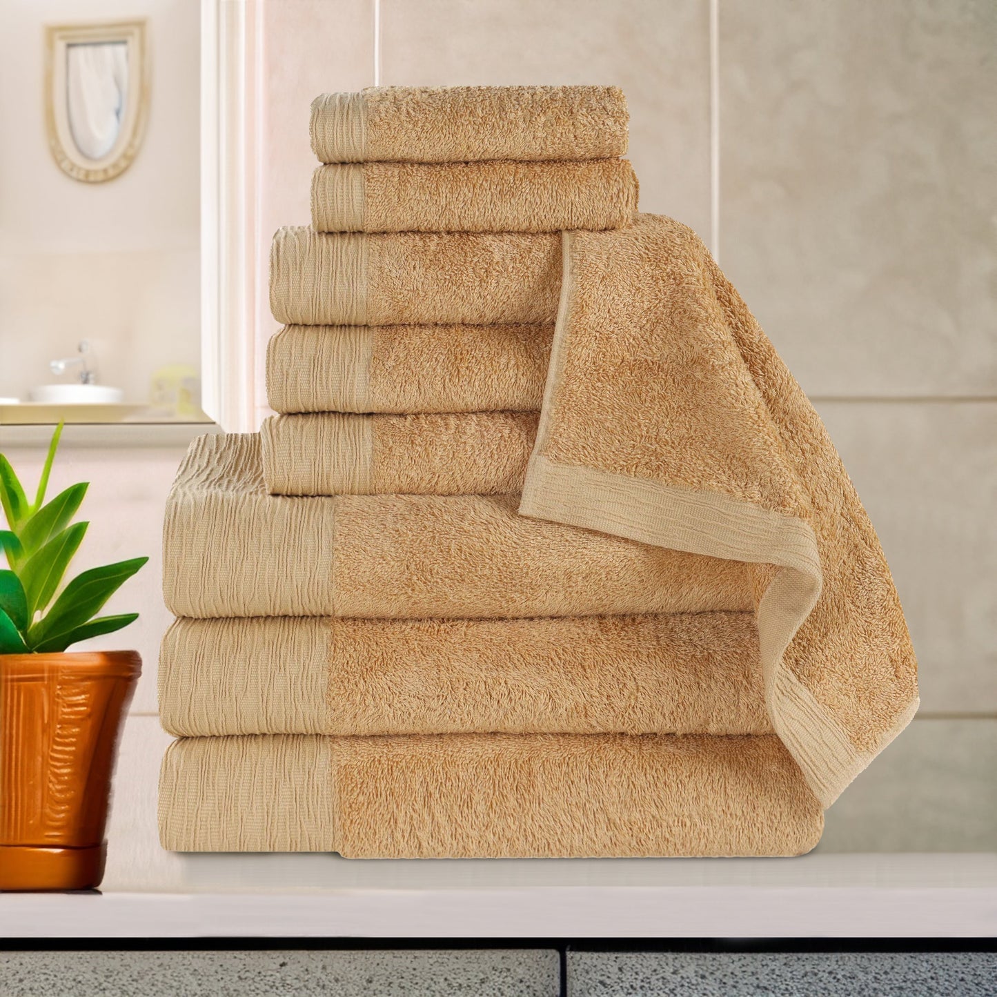 Rayon from Bamboo Eco-Friendly Fluffy Soft Solid - Gold