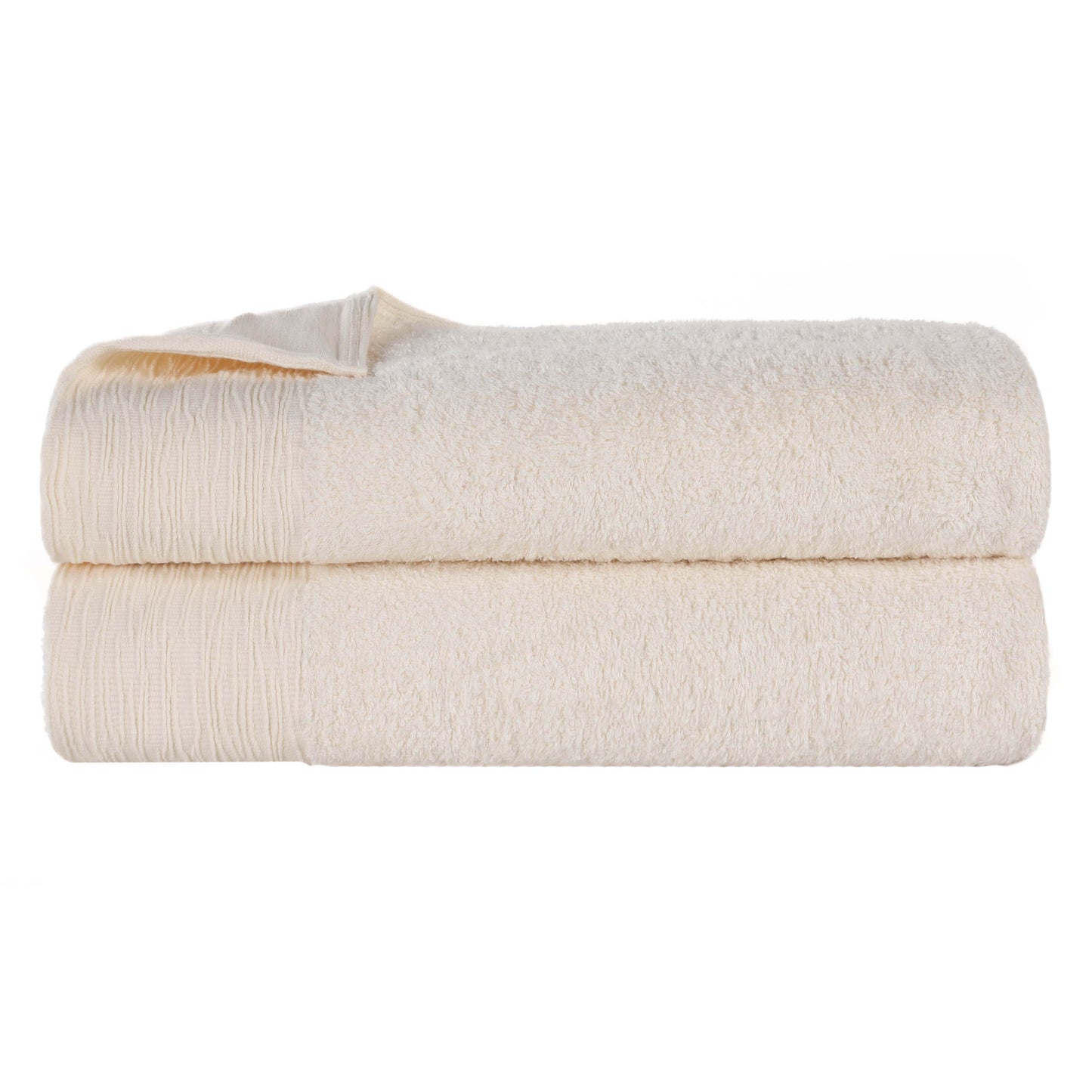 Rayon from Bamboo Eco-Friendly Fluffy Soft Solid Bath Sheet - Ivory