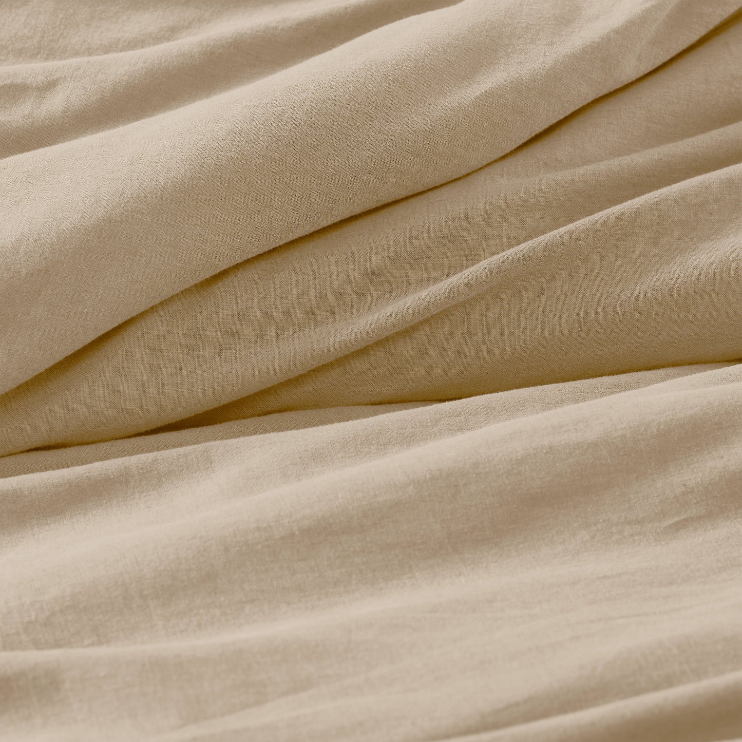 Orion Cotton Linen Garment 3 Piece Duvet Cover Set With Pillow Shams
