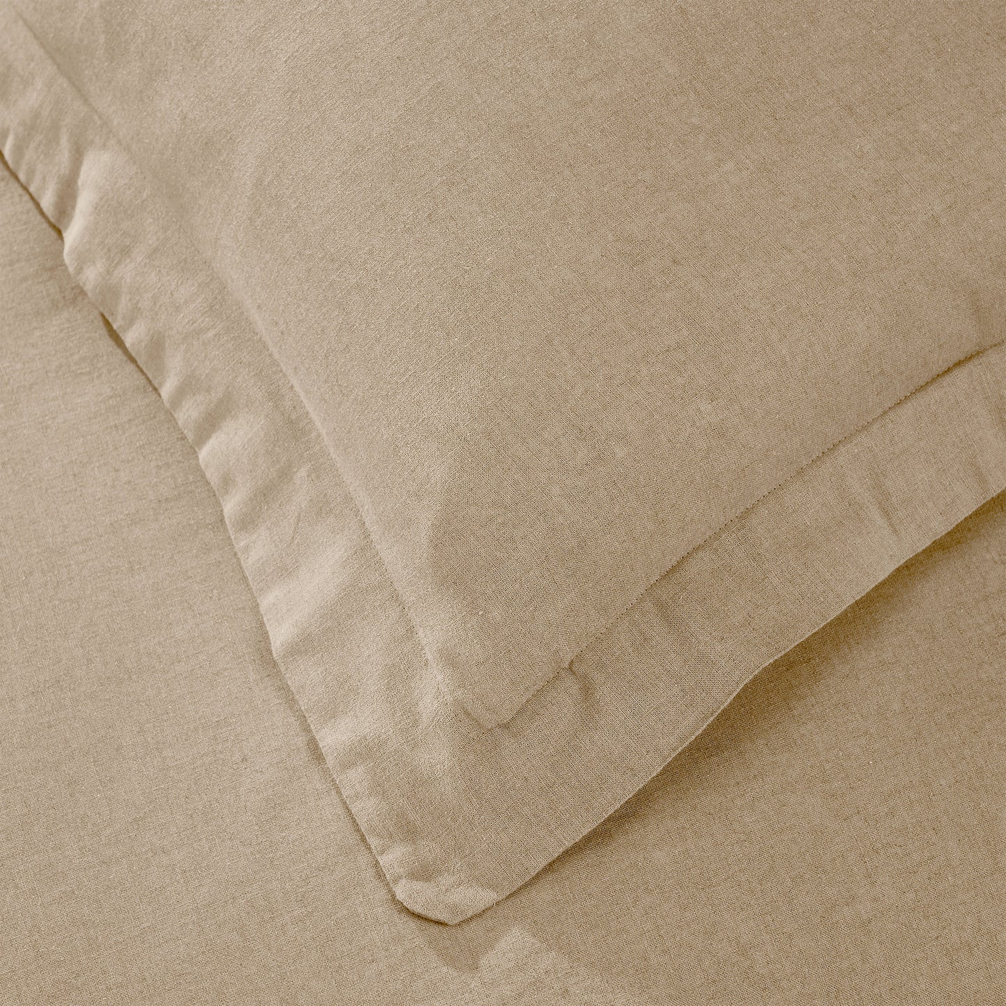 Orion Cotton Linen Garment 3 Piece Duvet Cover Set With Pillow Shams