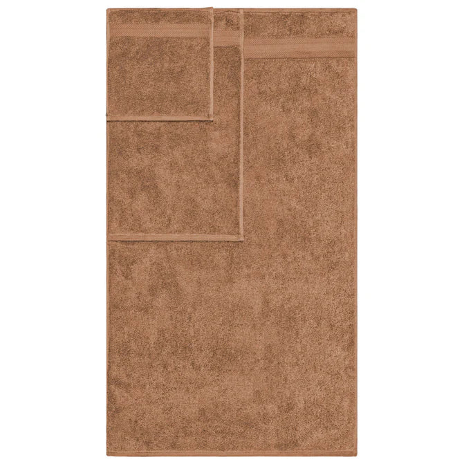 Turkish Cotton Highly Absorbent Solid 6 Piece Towel Set - Taupe