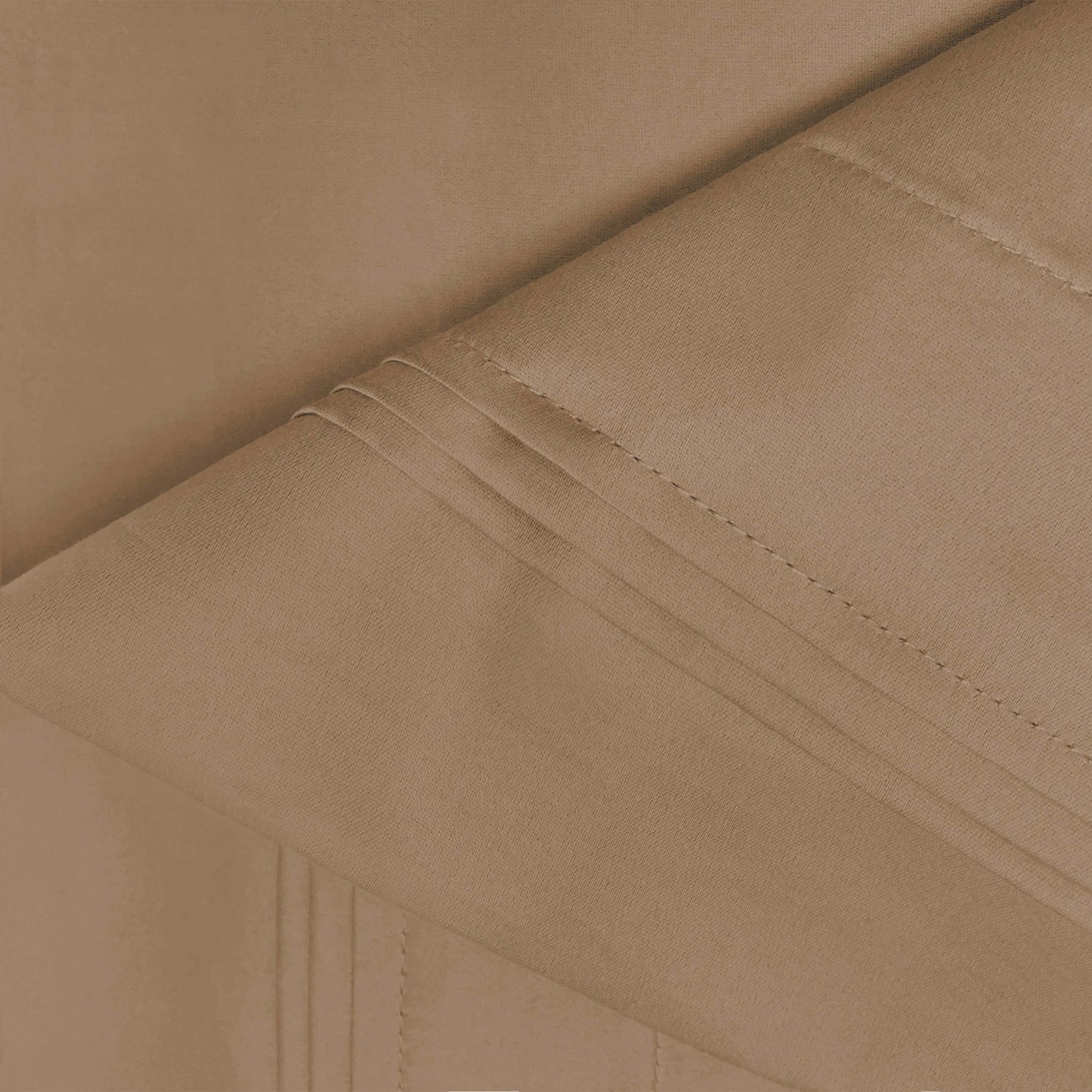 Premium 650 Thread Count Egyptian Cotton Solid Pillowcase Set - Taupe