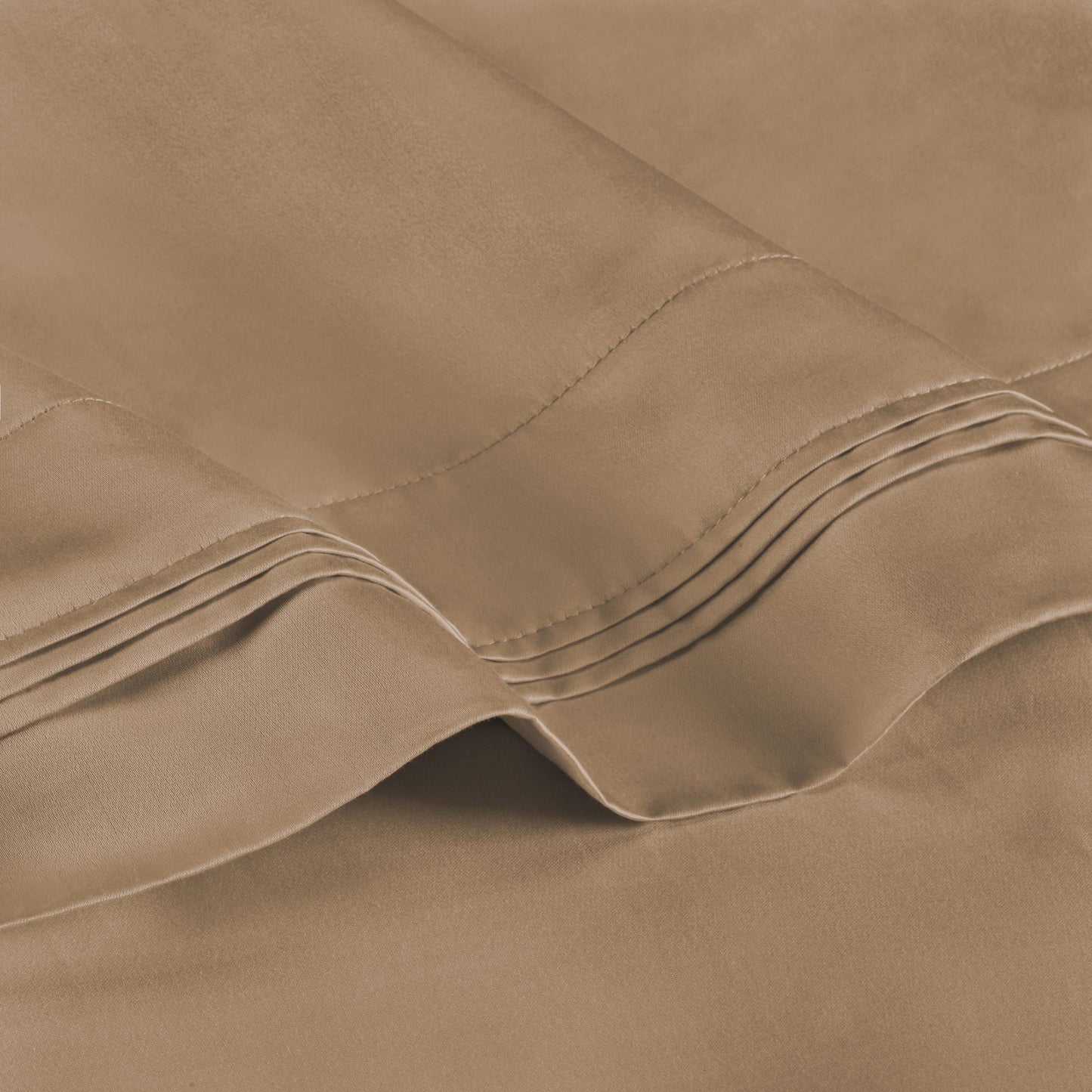 Premium 650 Thread Count Egyptian Cotton Solid Pillowcase Set - Taupe