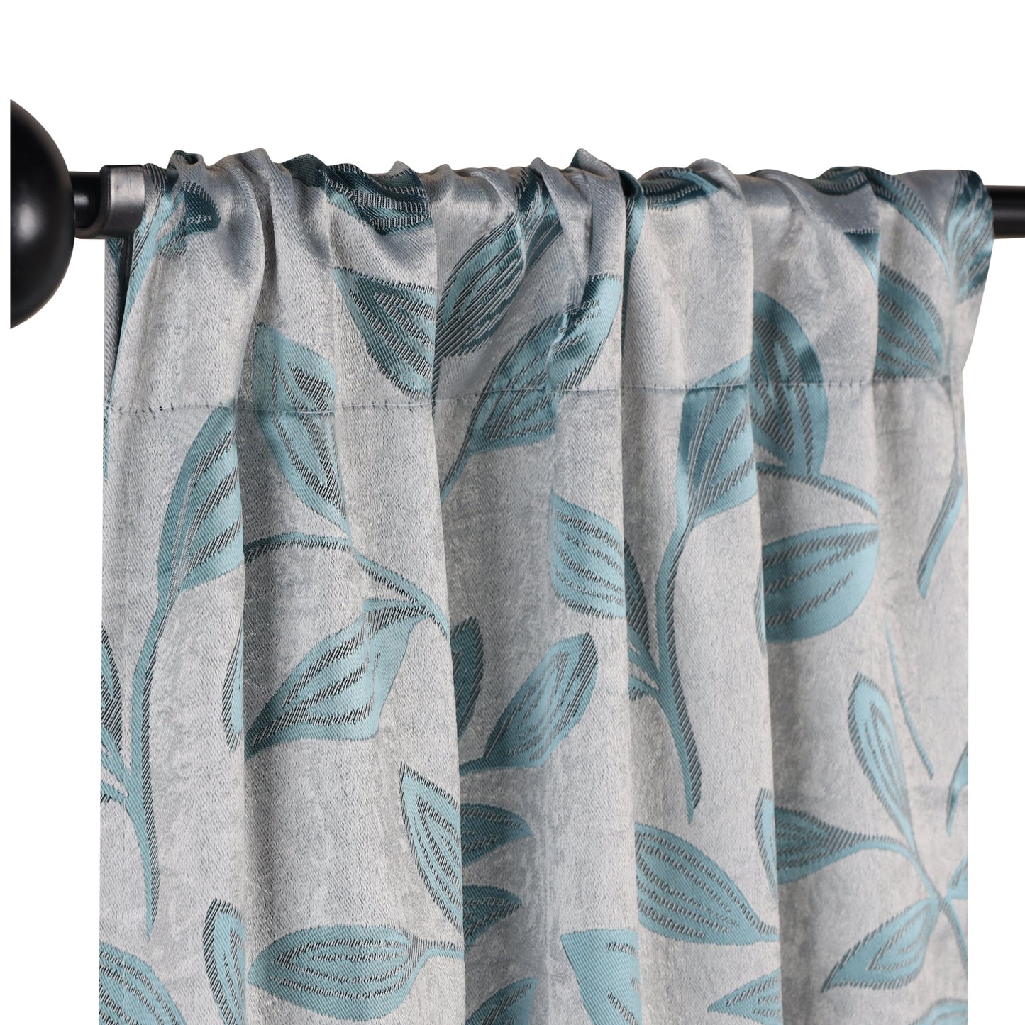 Leaves Room Darkening Washable Blackout Curtain Panels, Set of 2