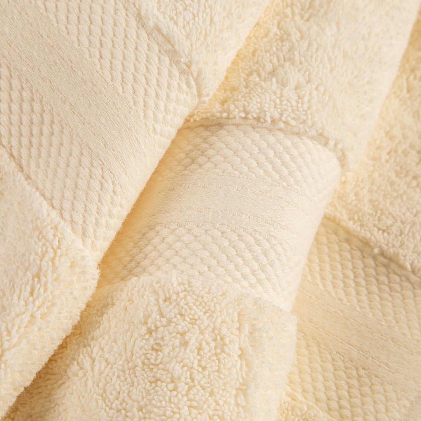 Superior Premium Turkish Cotton Assorted 9-Piece Towel Set - Ivory