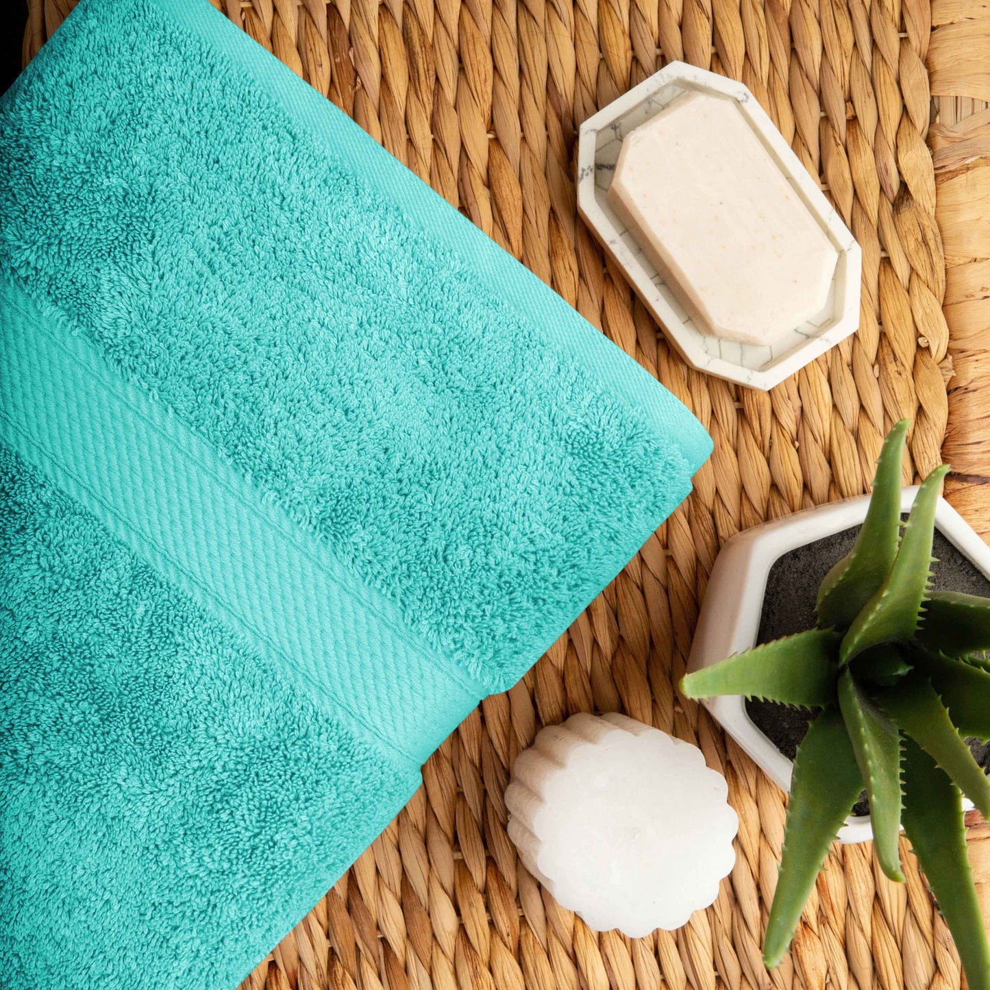 Madison Egyptian Cotton Pile Plush Heavyweight 6 Piece Towel Set