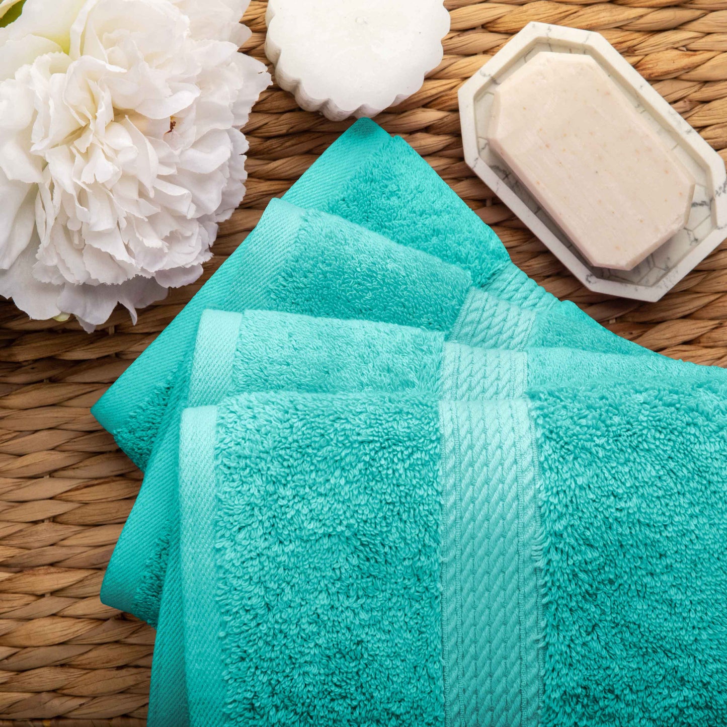 Madison Egyptian Cotton Pile Plush Heavyweight 6 Piece Towel Set