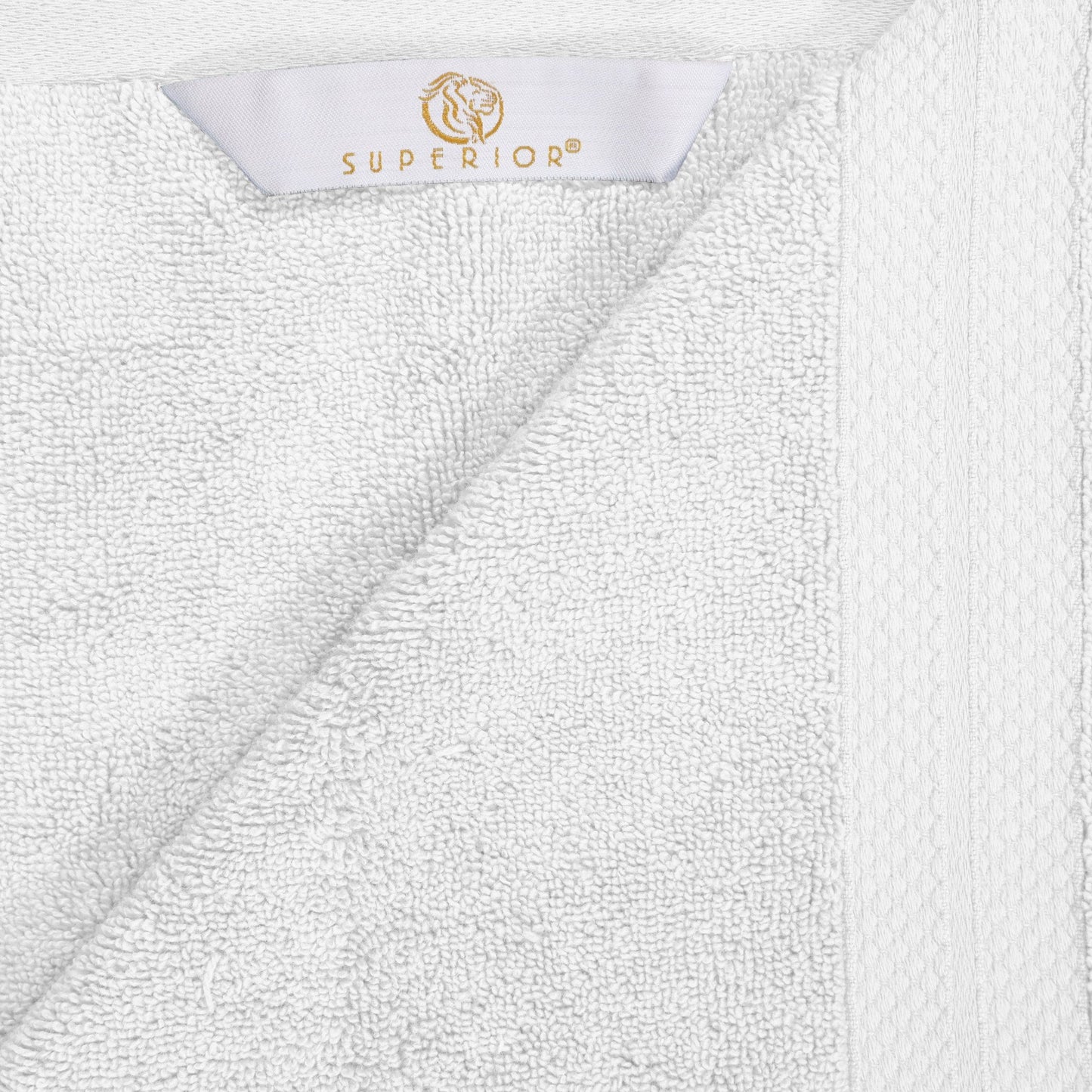 Superior Premium Turkish-Cotton Assorted Towel Set - White