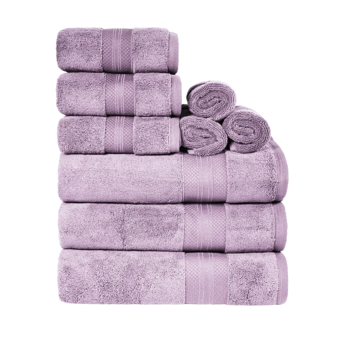 Superior Premium Turkish-Cotton Assorted Towel Set - Wisteria