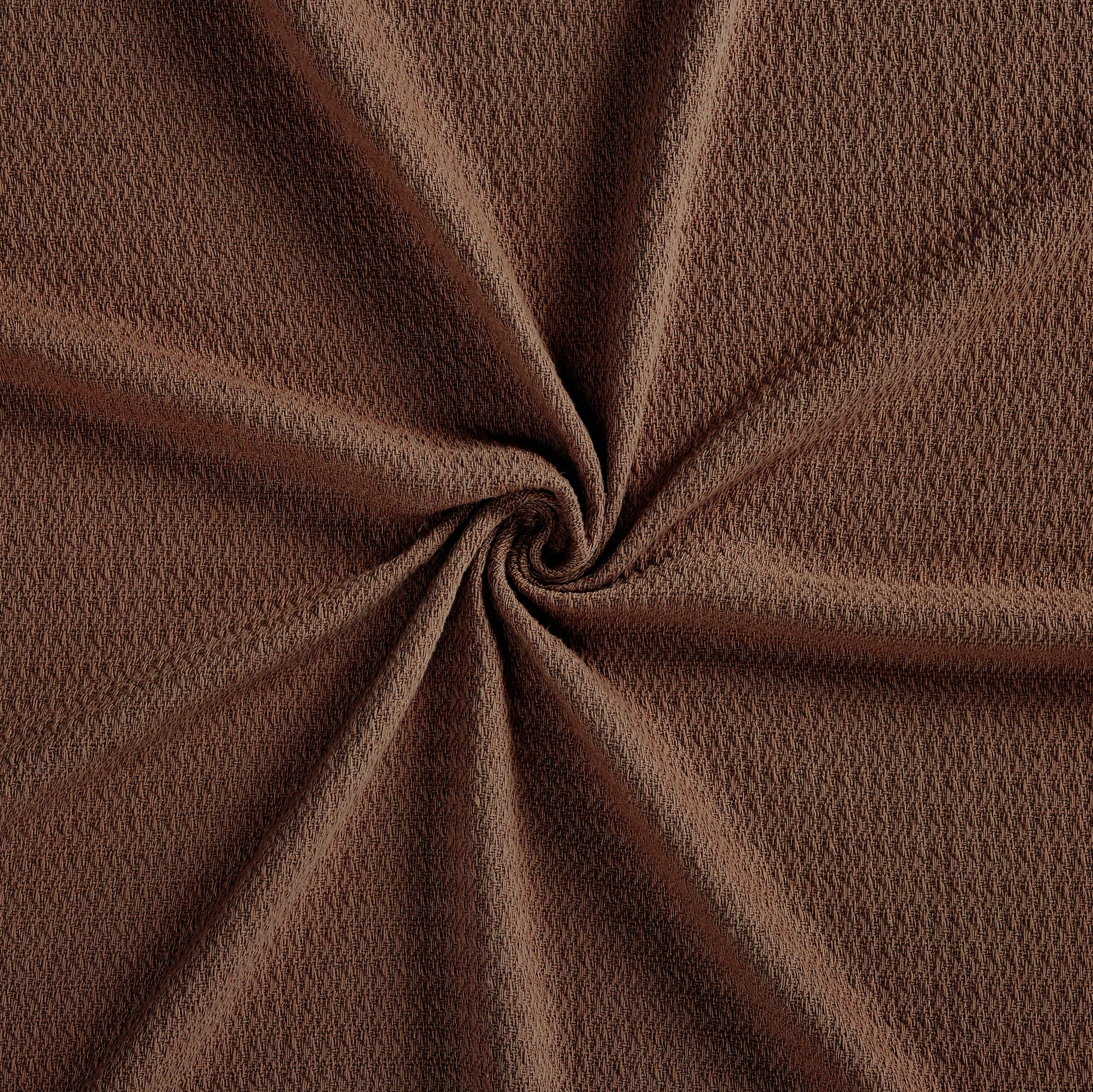 Waffle Weave Honeycomb Knit Soft Solid Textured Cotton Blanket - Chocolate