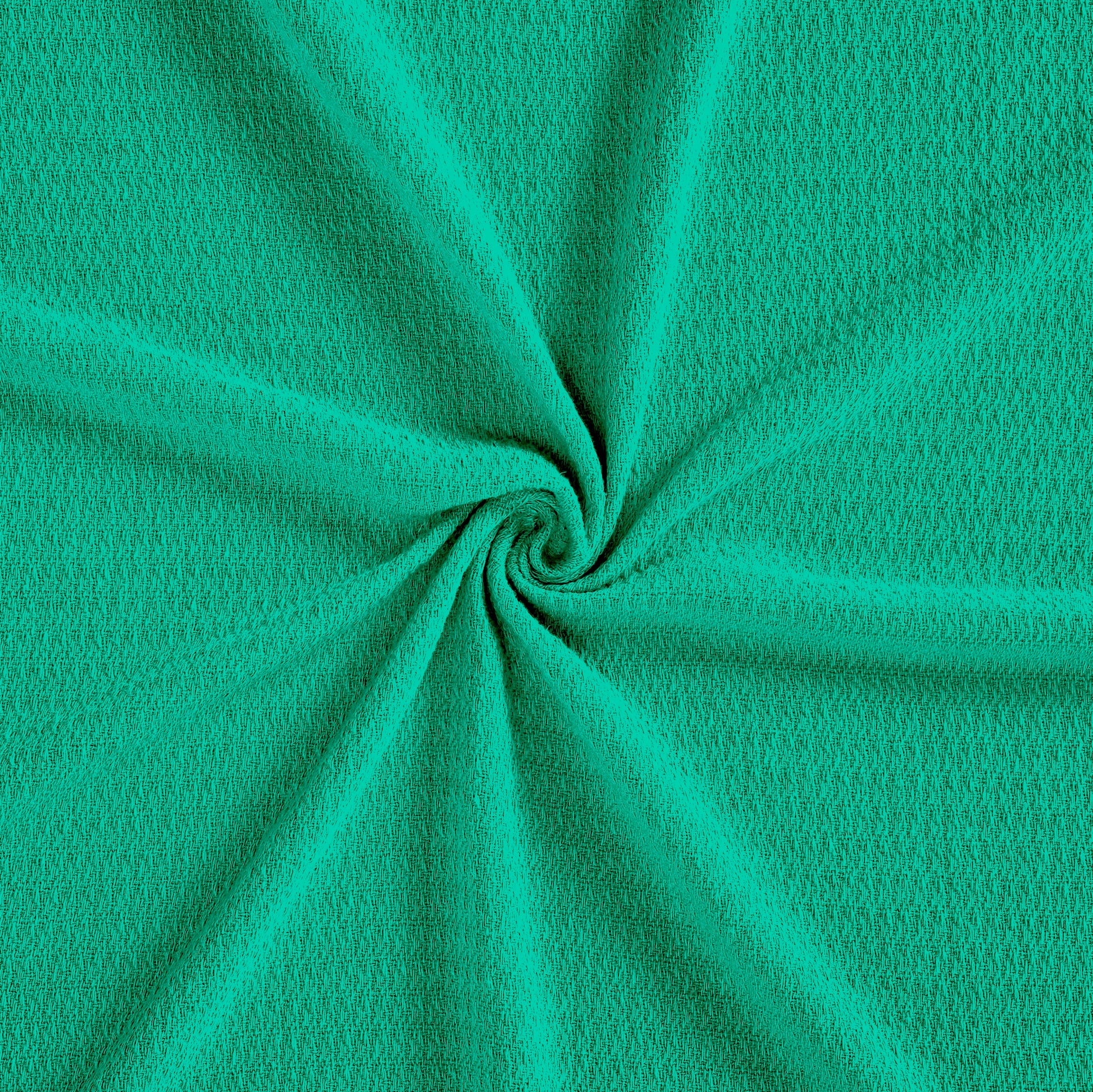 Waffle Weave Honeycomb Knit Soft Solid Textured Cotton Blanket - Gumdrop Green
