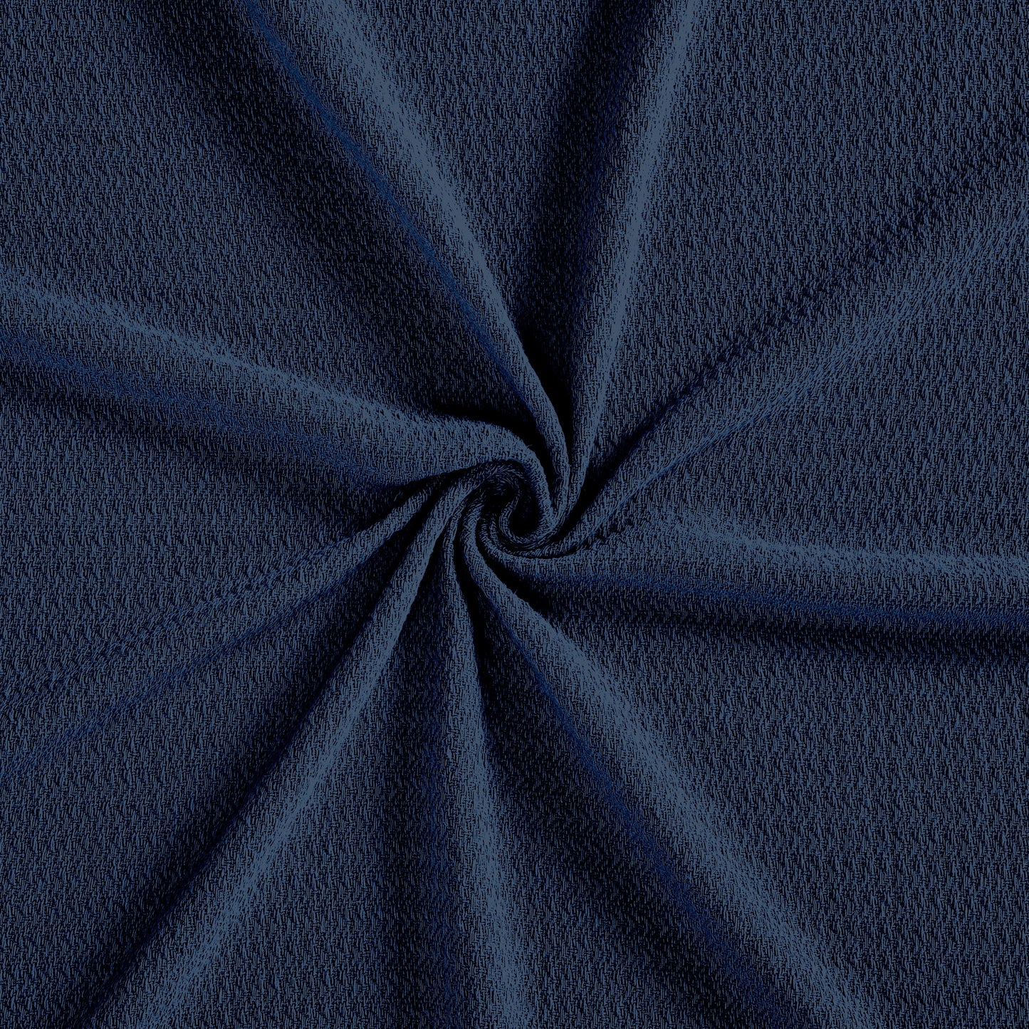 Waffle Weave Honeycomb Knit Soft Solid Textured Cotton Blanket - Navy Blue