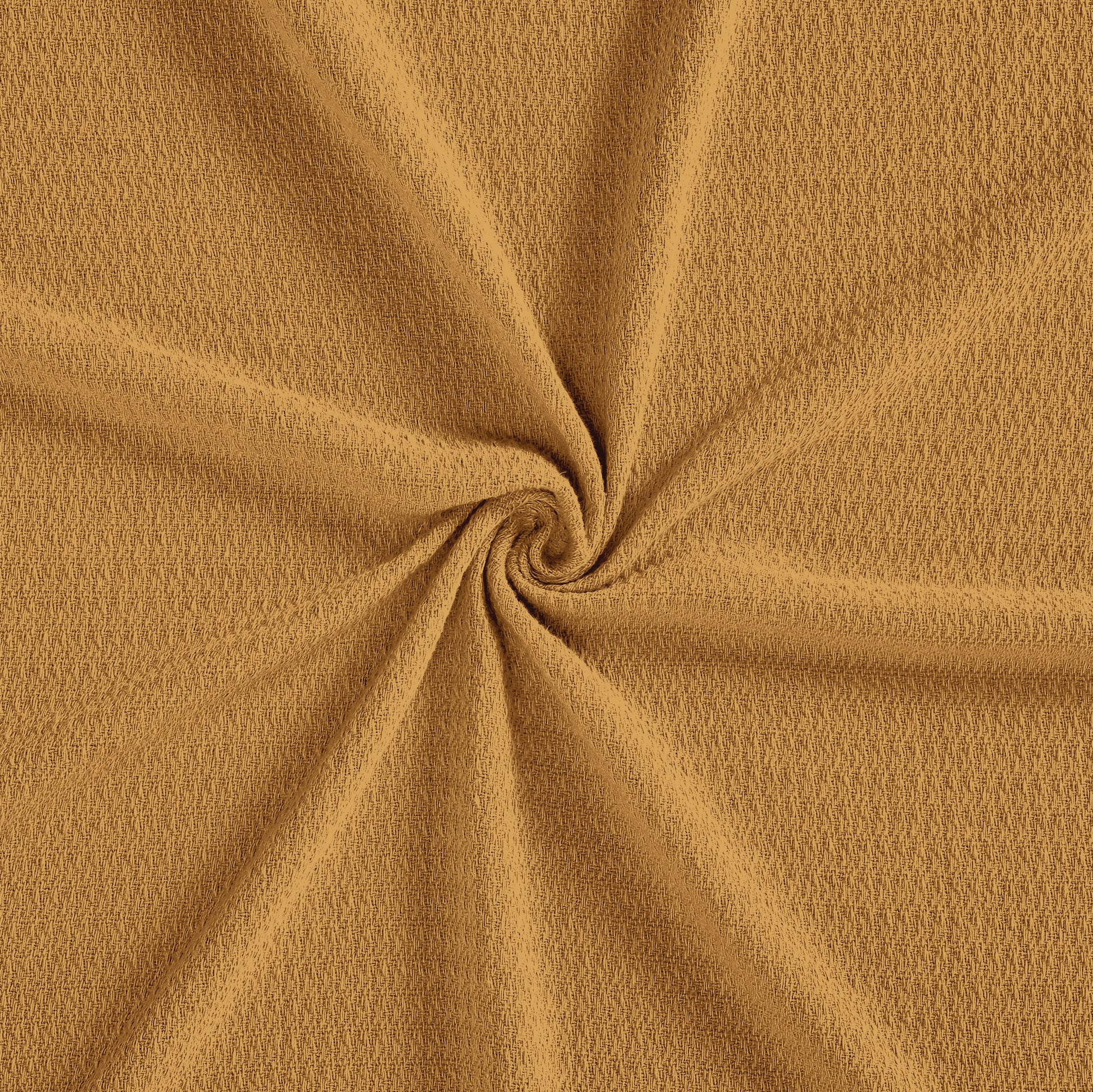 Waffle Weave Honeycomb Knit Soft Solid Textured Cotton Blanket - Sahara