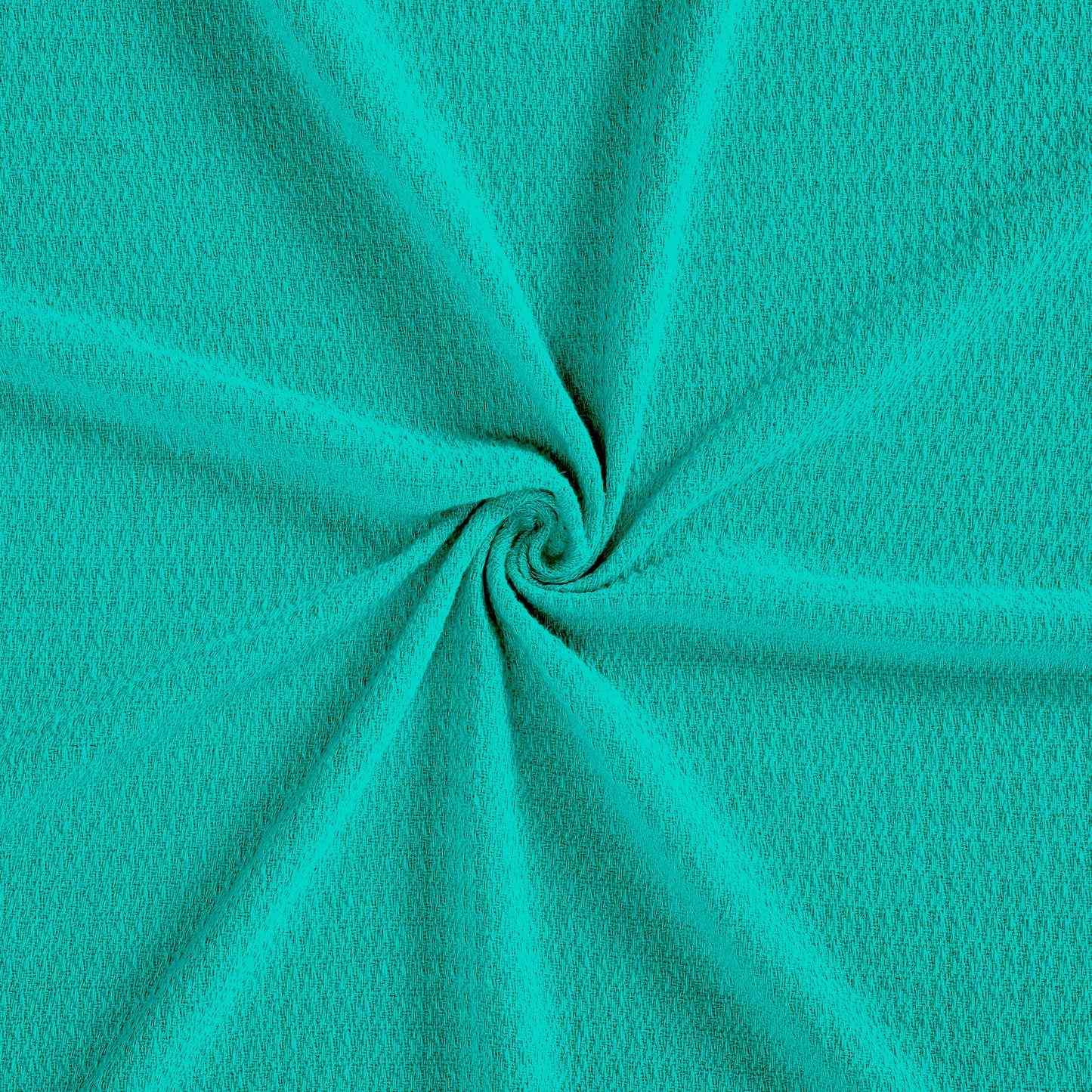 Waffle Weave Honeycomb Knit Soft Solid Textured Cotton Blanket - Turquoise
