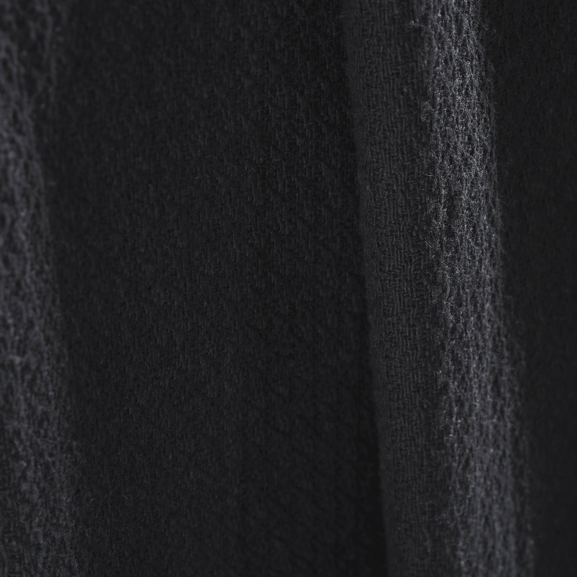 Waffle Weave Honeycomb Knit Soft Solid Textured Cotton Blanket - Black