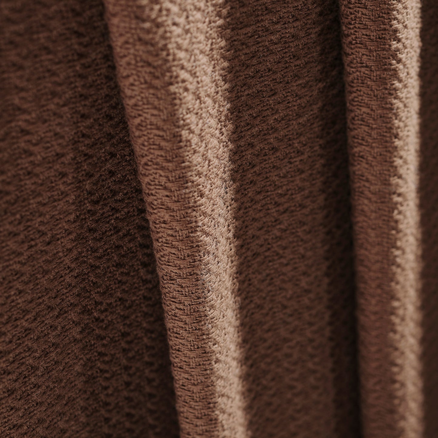 Waffle Weave Honeycomb Knit Soft Solid Textured Cotton Blanket - Chocolate