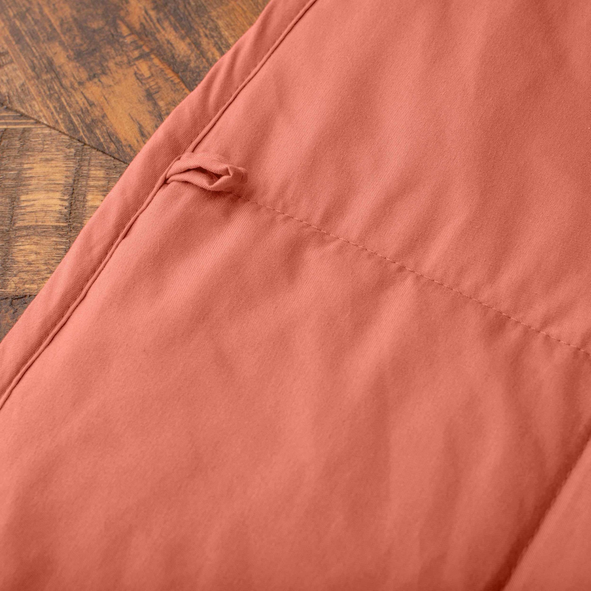 Weighted Quilted Cotton Throw Blanket - Orient Blush