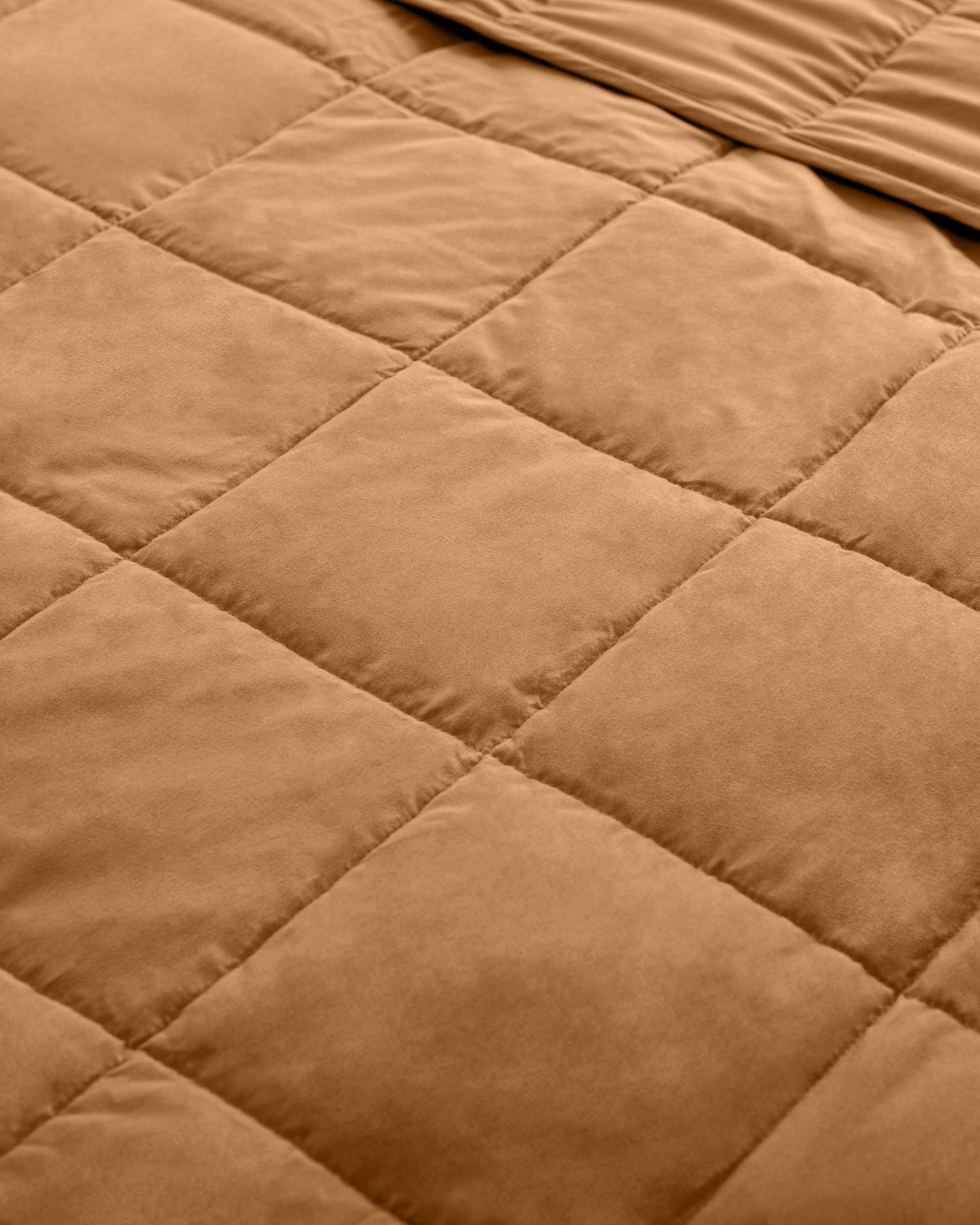 Weighted Quilted Microfiber Throw Blanket - Taupe