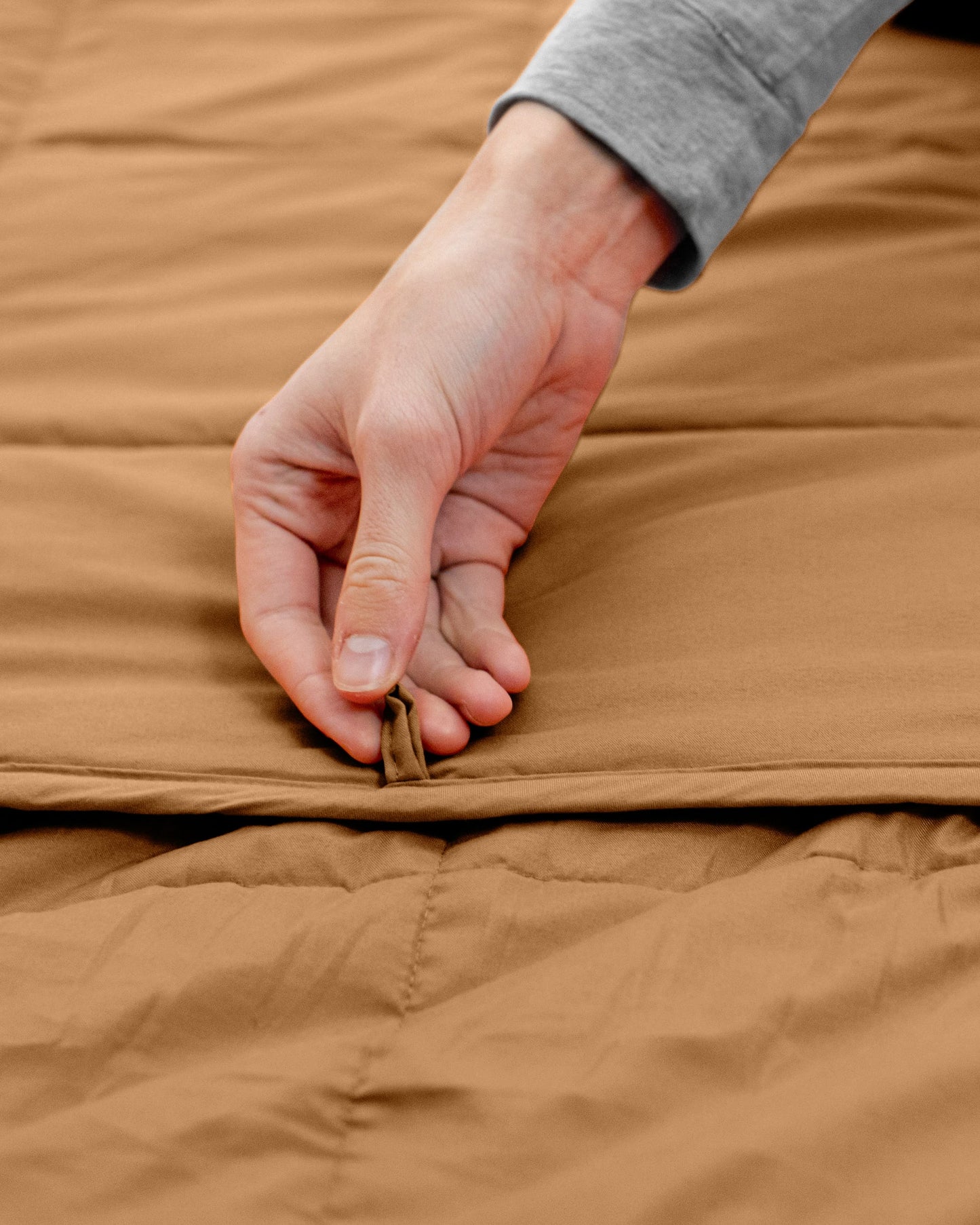 Weighted Quilted Microfiber Throw Blanket - Taupe