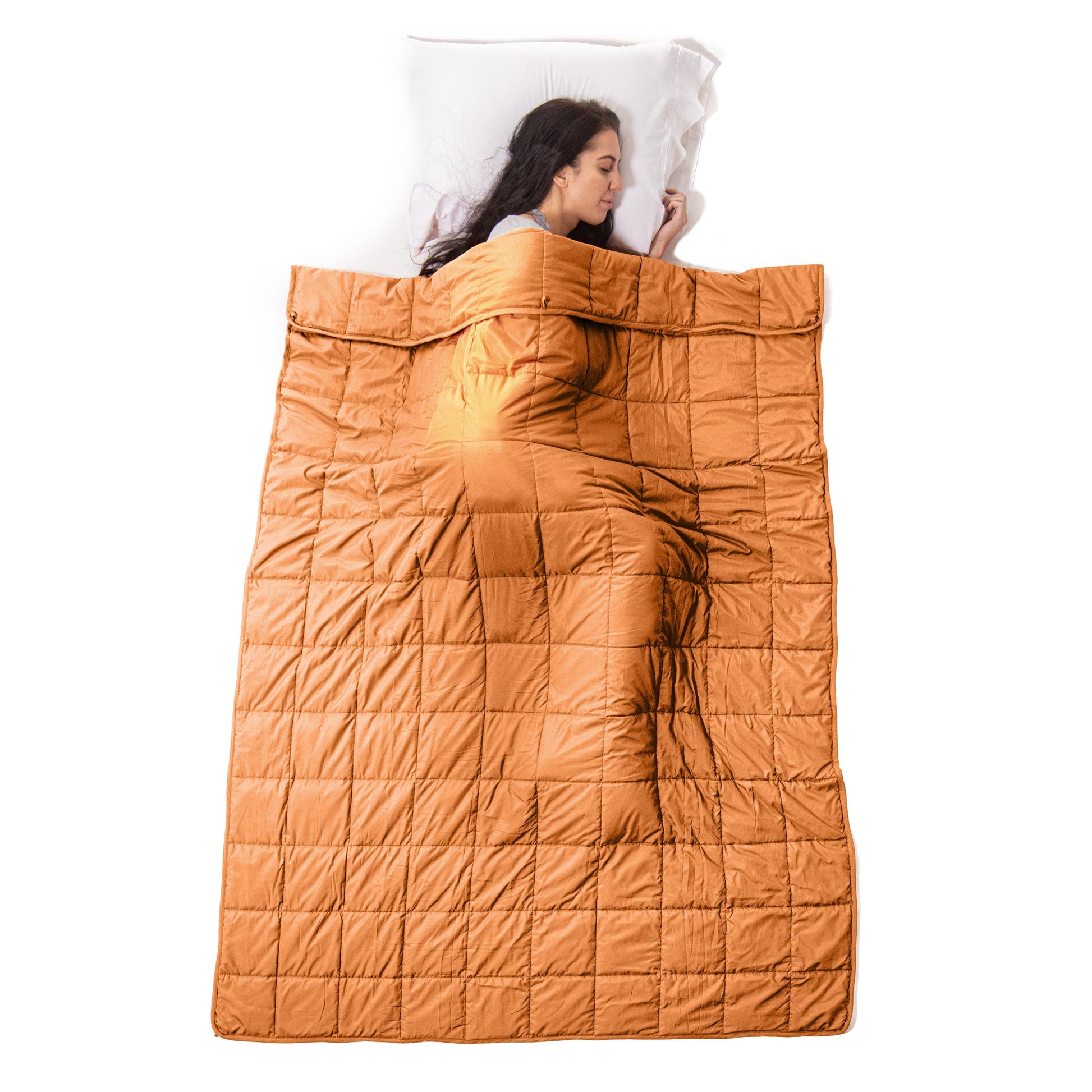 Weighted Quilted Microfiber Throw Blanket - Canyon Clay