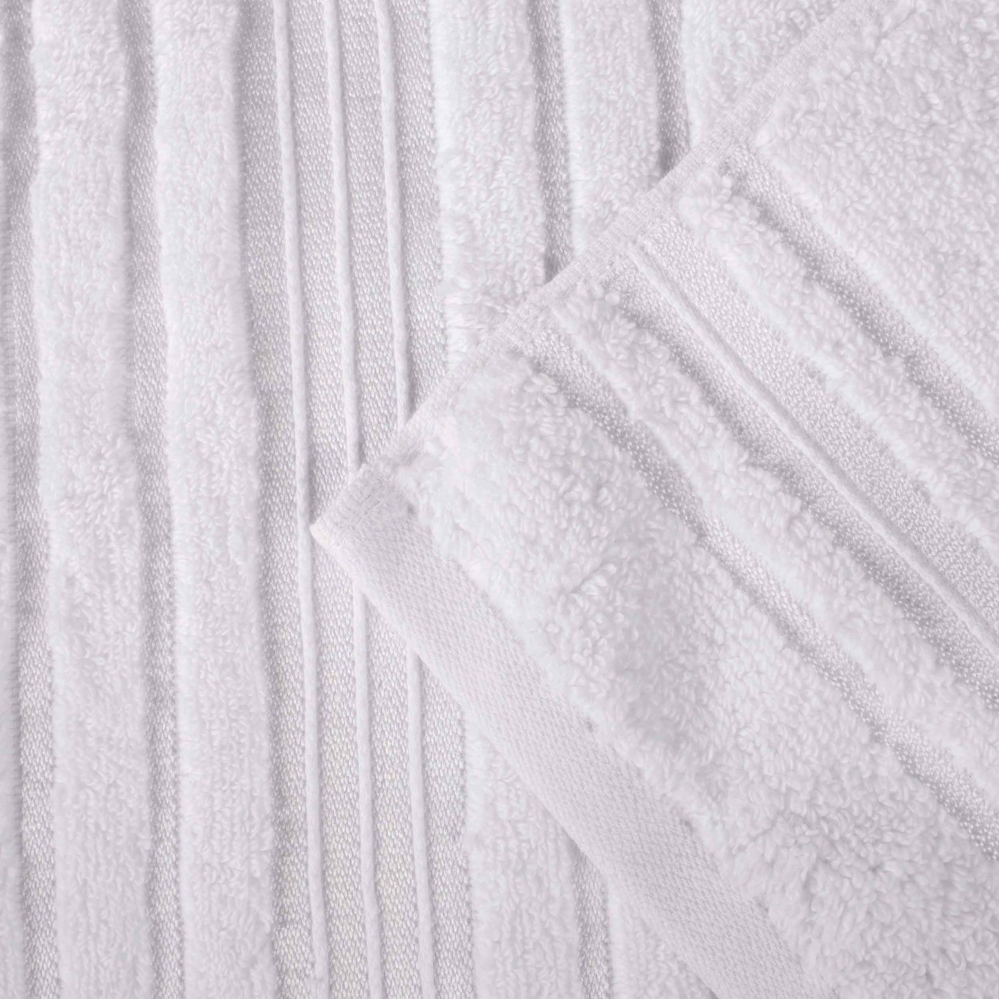 Sadie Zero Twist Cotton Solid Absorbent 3 Piece Towel Set