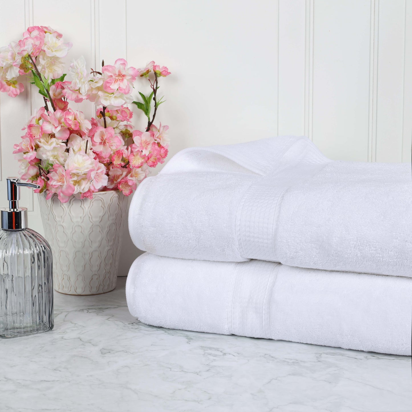 Madison Egyptian Cotton Pile Plush Heavyweight Bath Sheet Set of 2